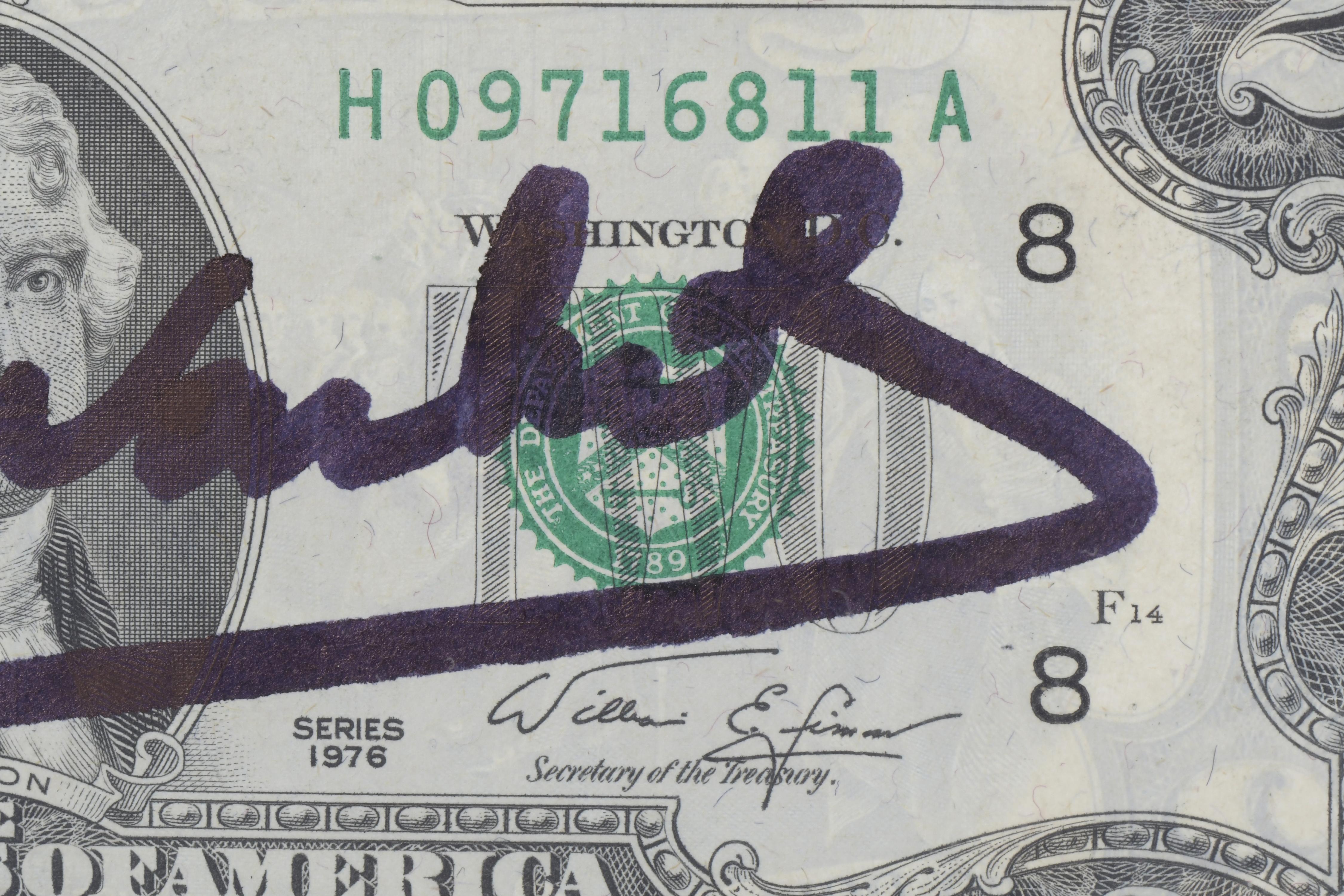 ATRIBUIDO A ANDREW WARHOL (1928-1987). BILLETE AMERICANO DE