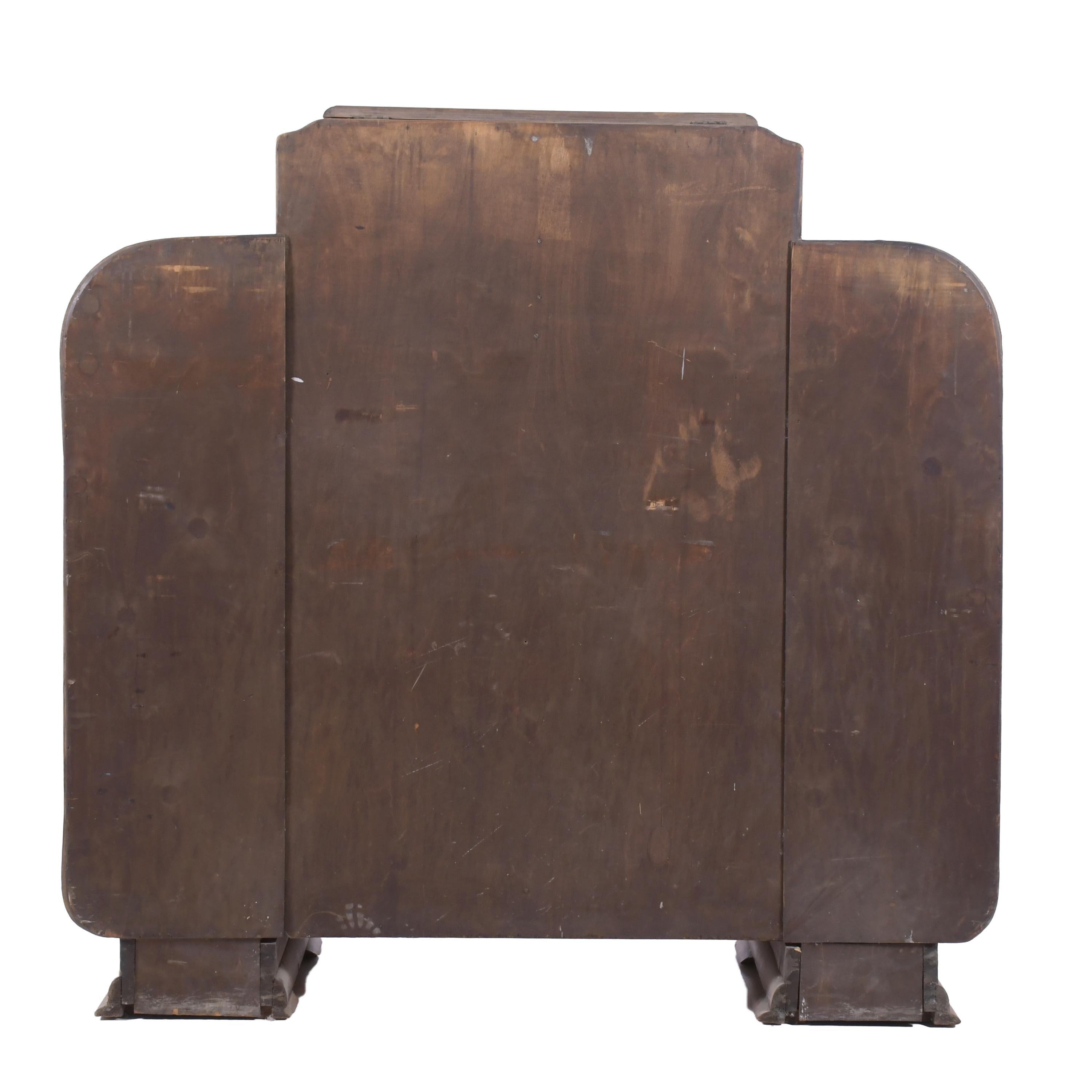 Mueble bar Art Decó, siguiendo modelos vieneses, circa 1925