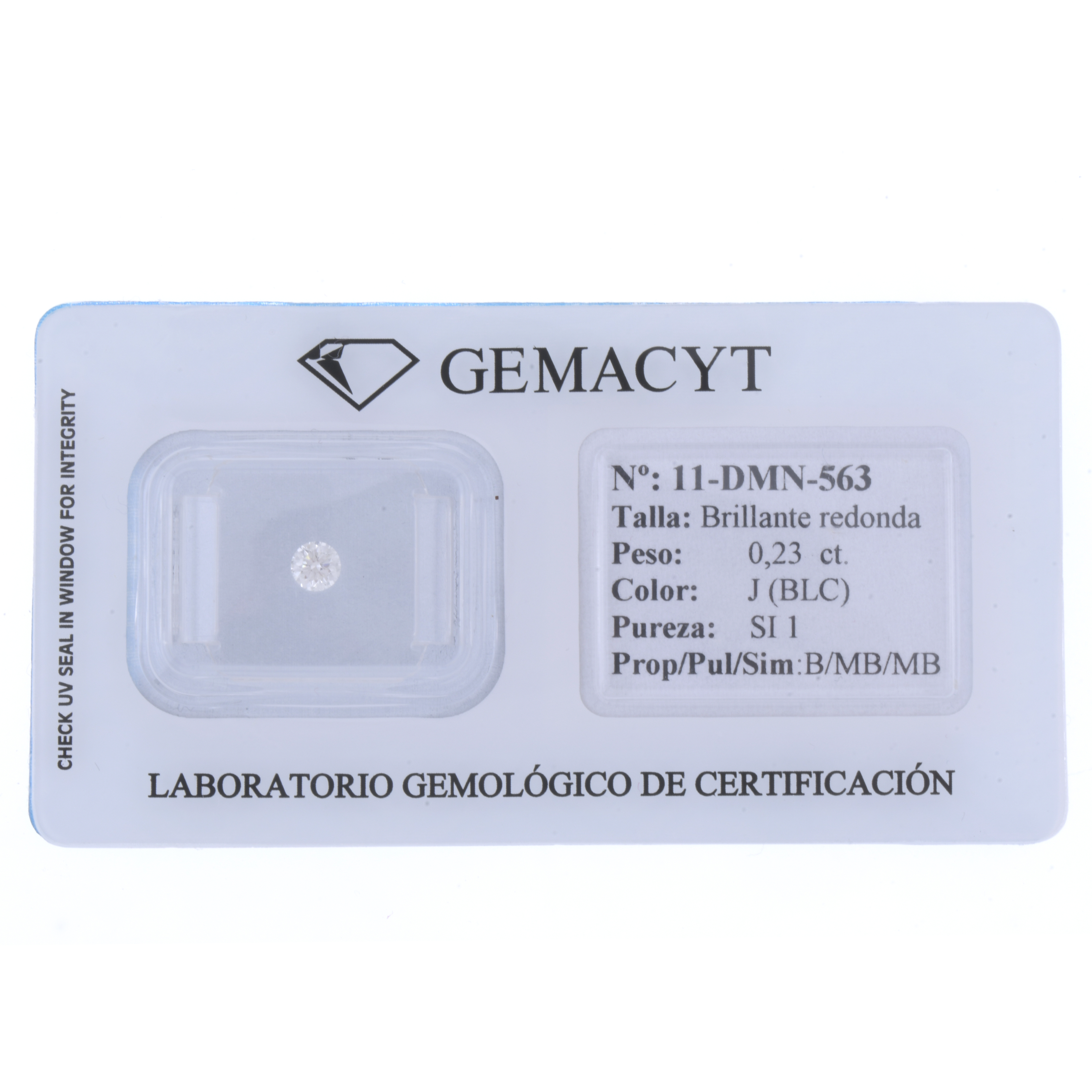 DIAMANTE DE 0,23 CT.