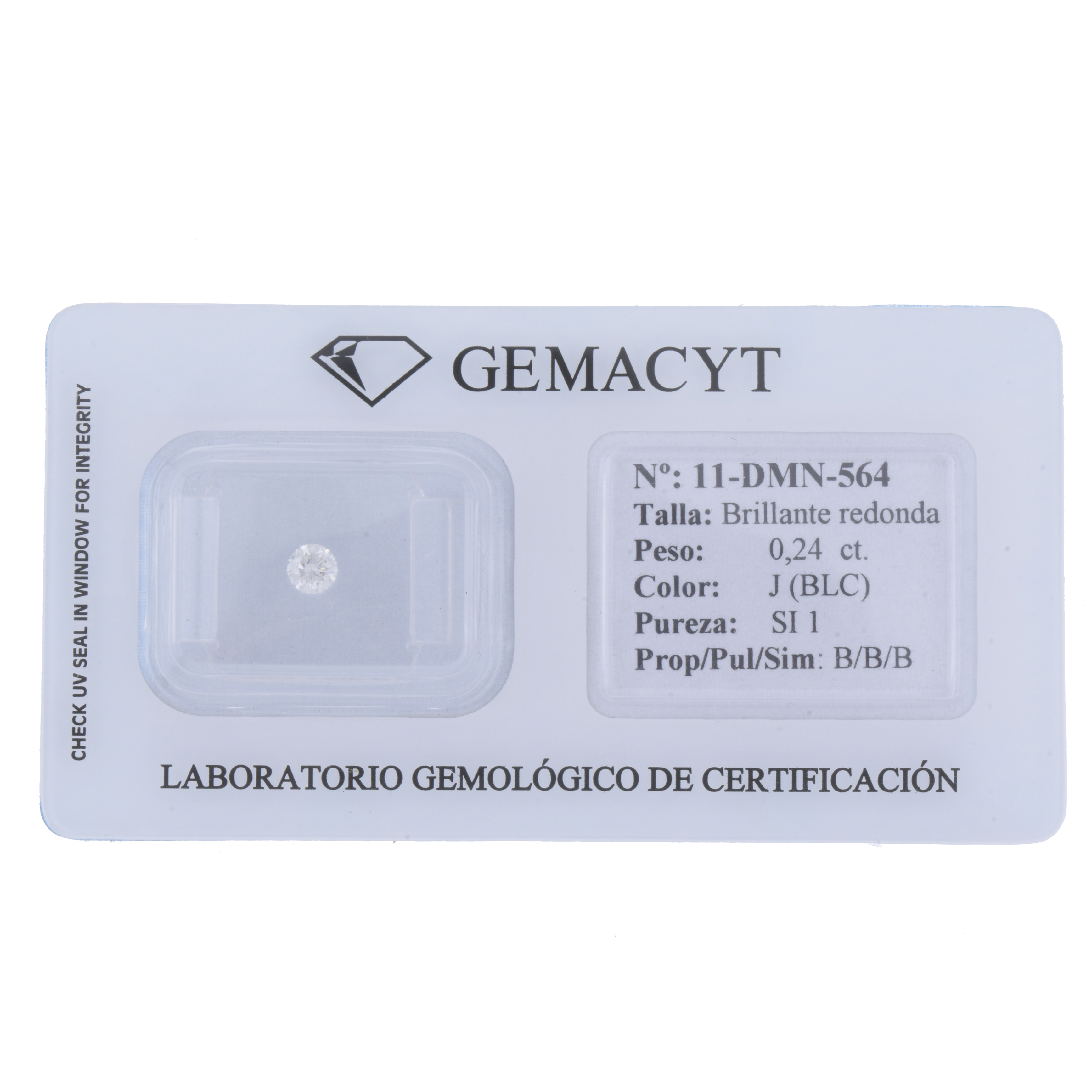 DIAMANTE DE 0,24 CT.