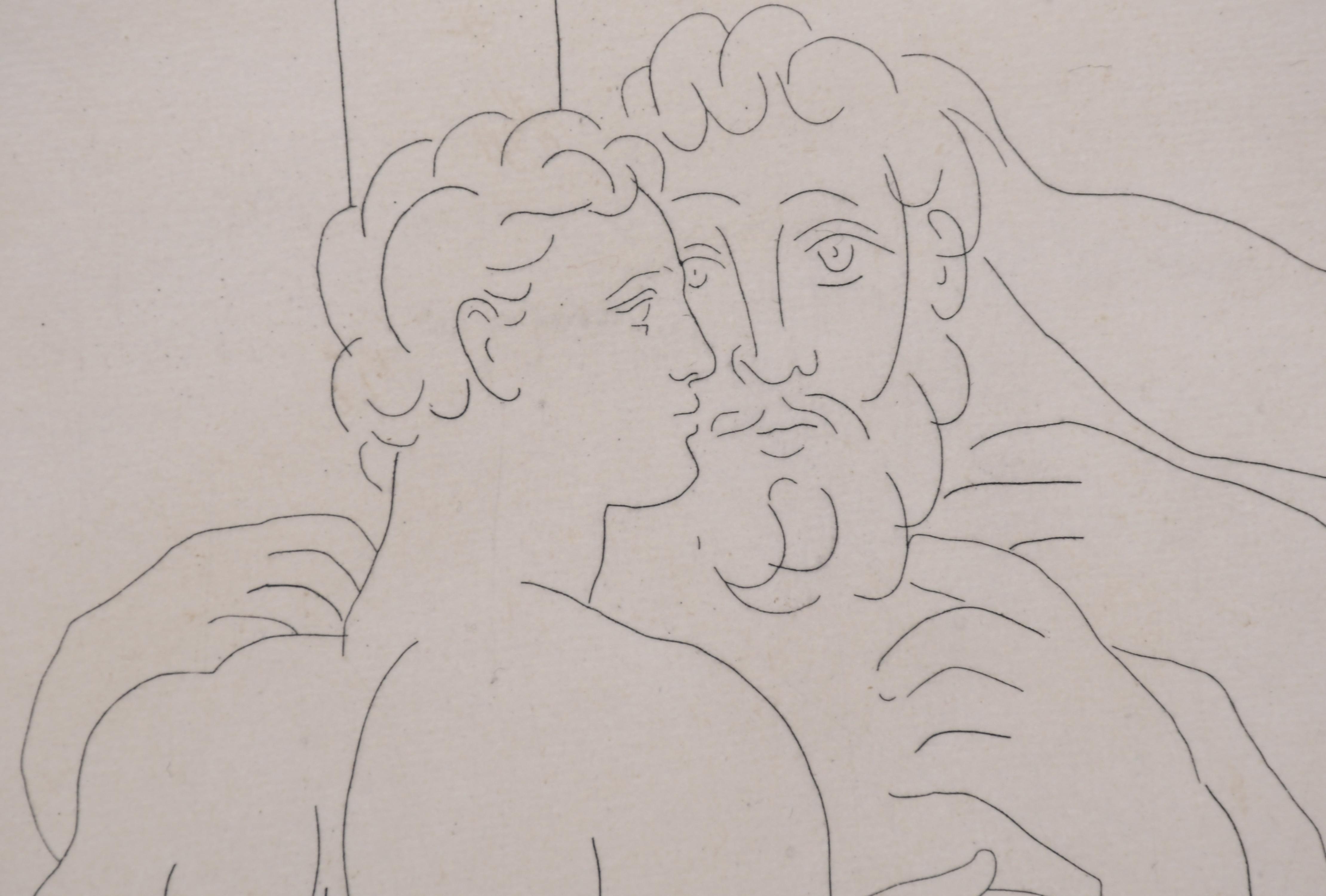 PABLO PICASSO (1881-1973). SUITE VOLLARD, "DEUX HOMMES SCUL