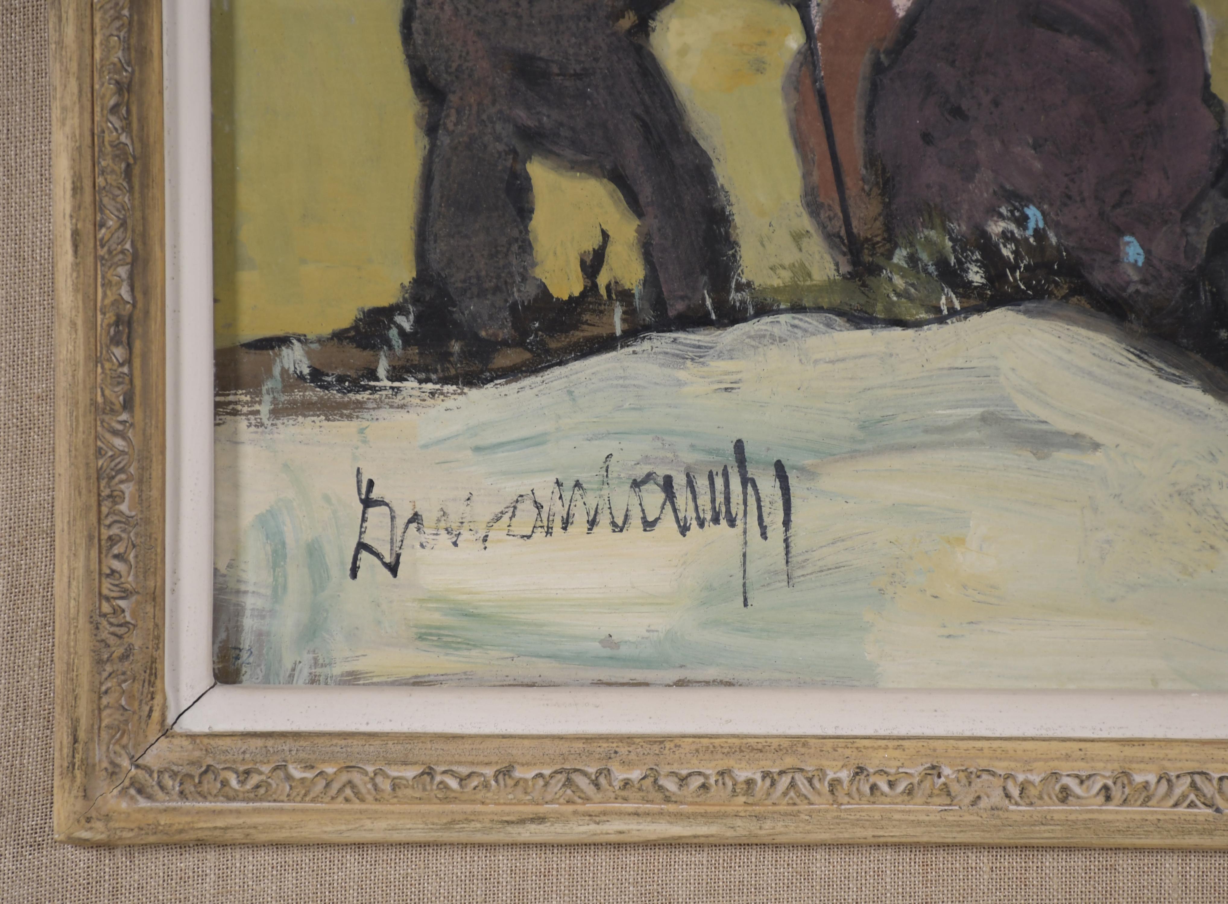 RAFAEL DURANCAMPS (1891-1979). "Capea con el Escorial de fo
