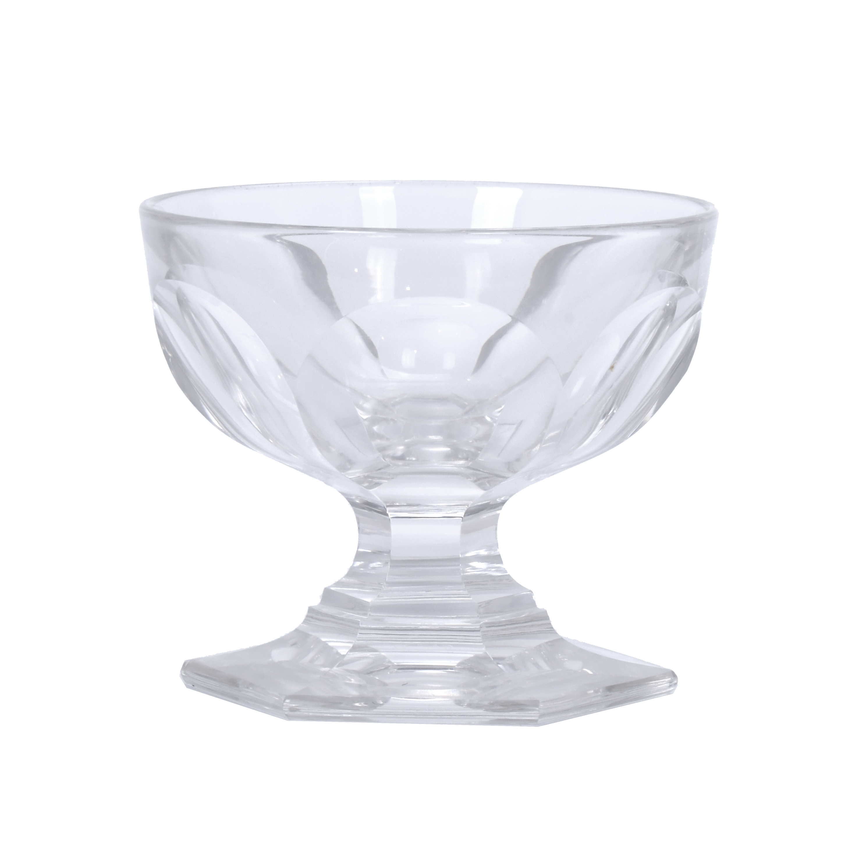 BACCARAT. MODELO HARCOURT, DIEZ COPAS DE CHAMPAGNE.