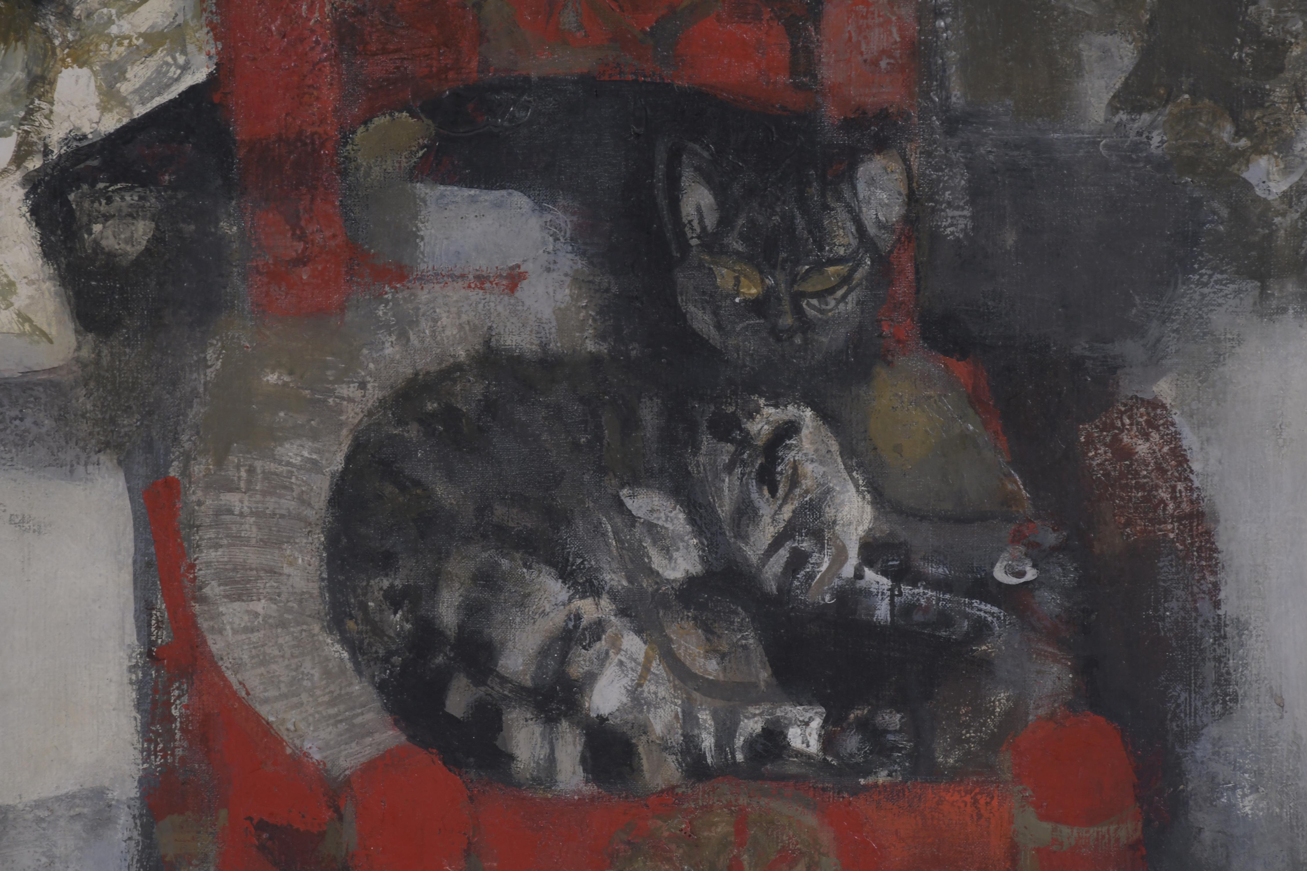 ROC RIERA ROJAS (1913-1992). "GATO EN LA SILLA", 1958.