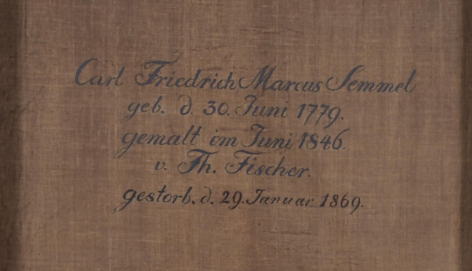 THEODOR HEINRICH FISCHER (1824-1908).  "RETRATO DE CARL FRI
