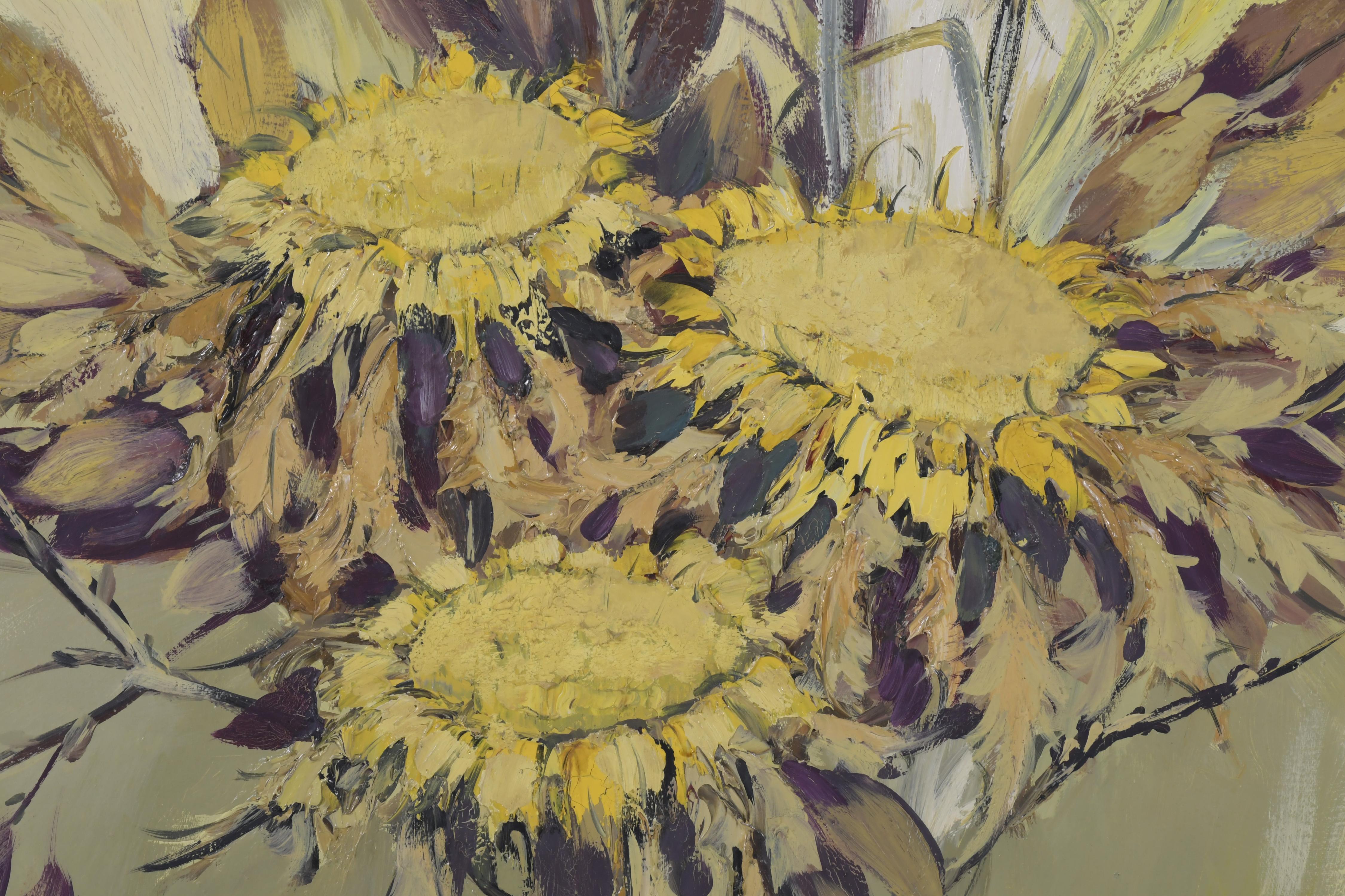 JOSEP MlGUEL SERRANO (1912-1982). "BODEGÓN GIRASOLES", 1975.