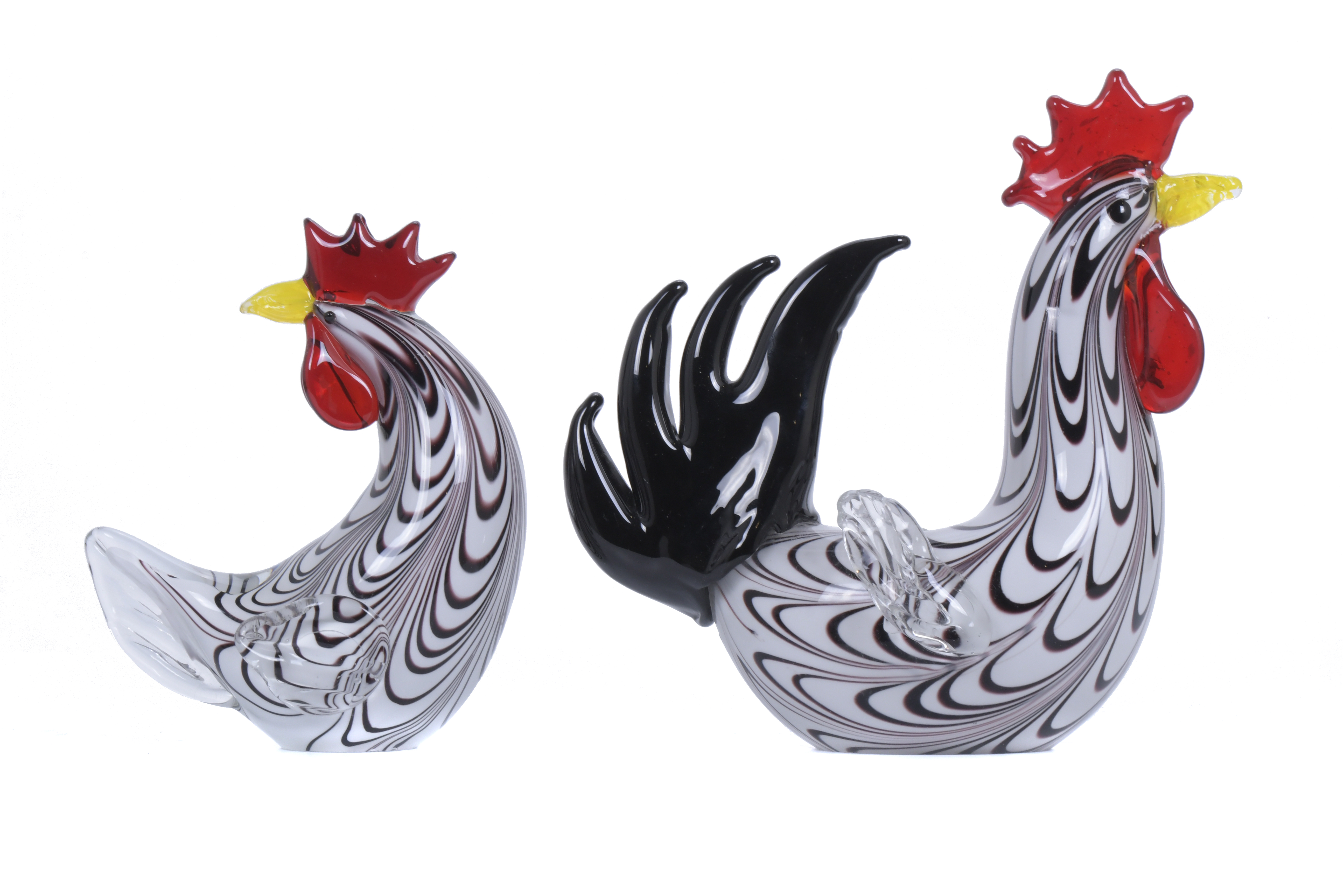 PAREJA DE GALLO Y GALLINA, SIGLO XX.