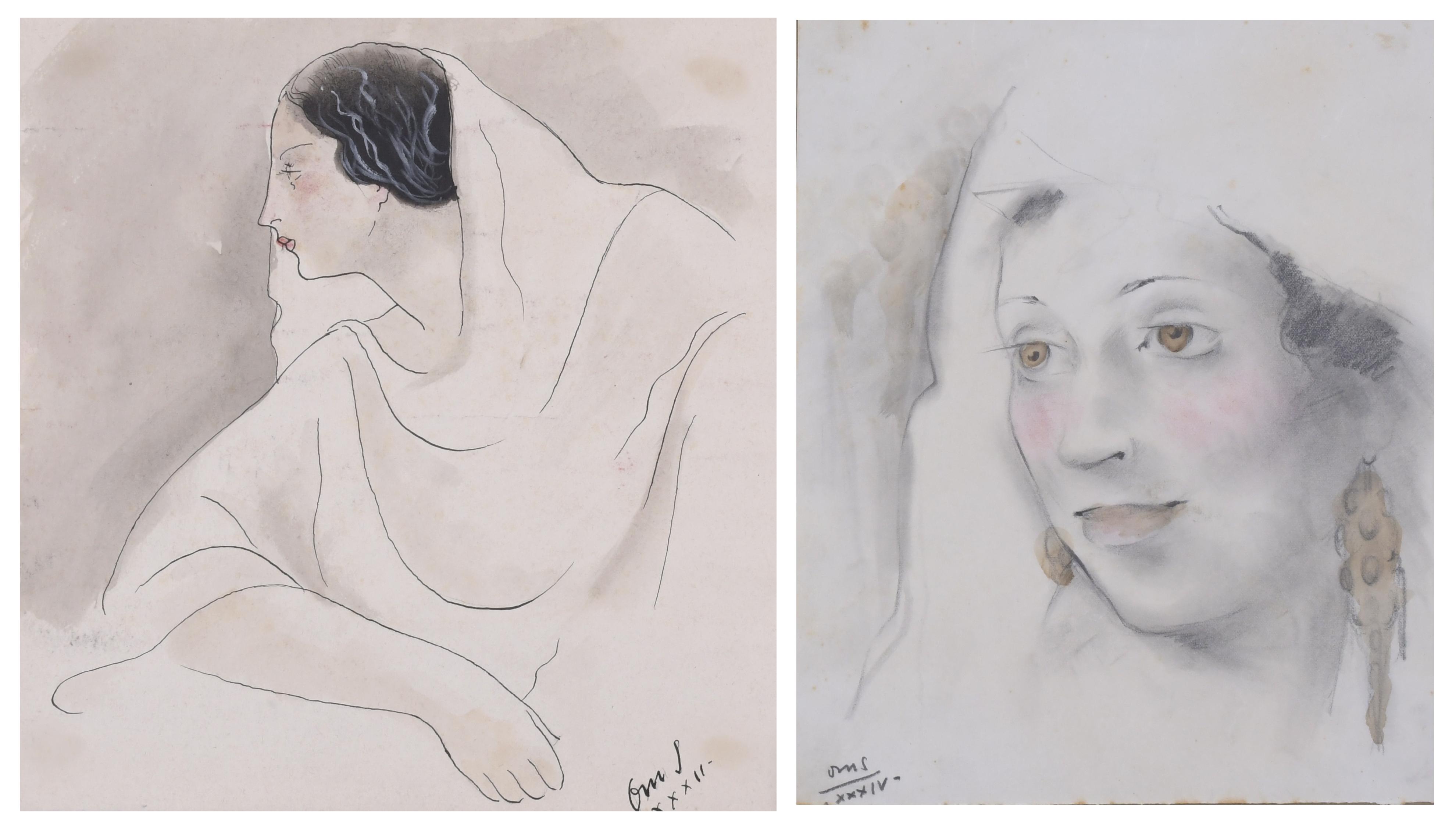 JOSÉ PASCUAL OMS (1903-1977).  "RETRATOS FEMININOS", 1932-1