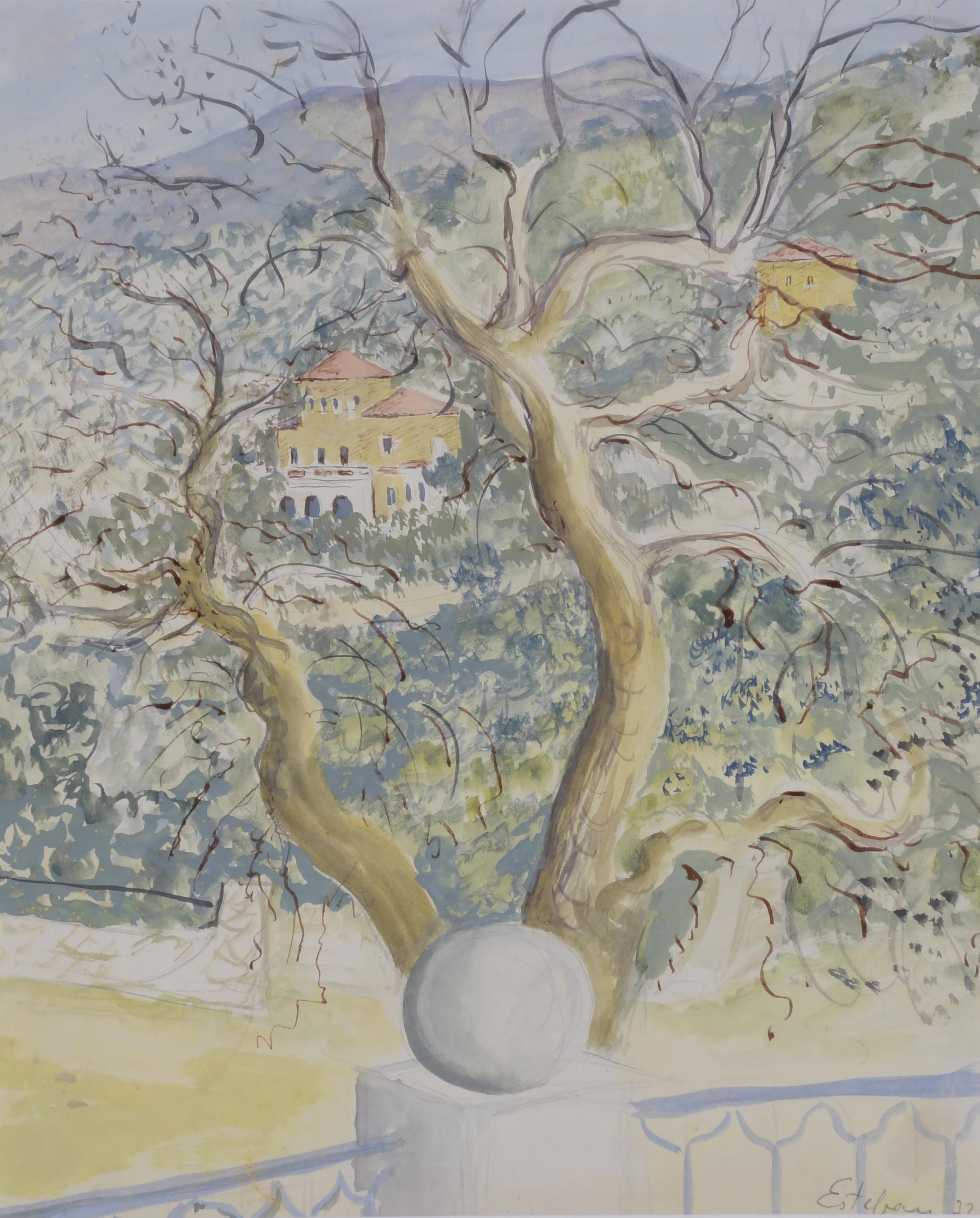 ESTEBAN VICENTE (1903-2001).  "PAISAJE", 1932.