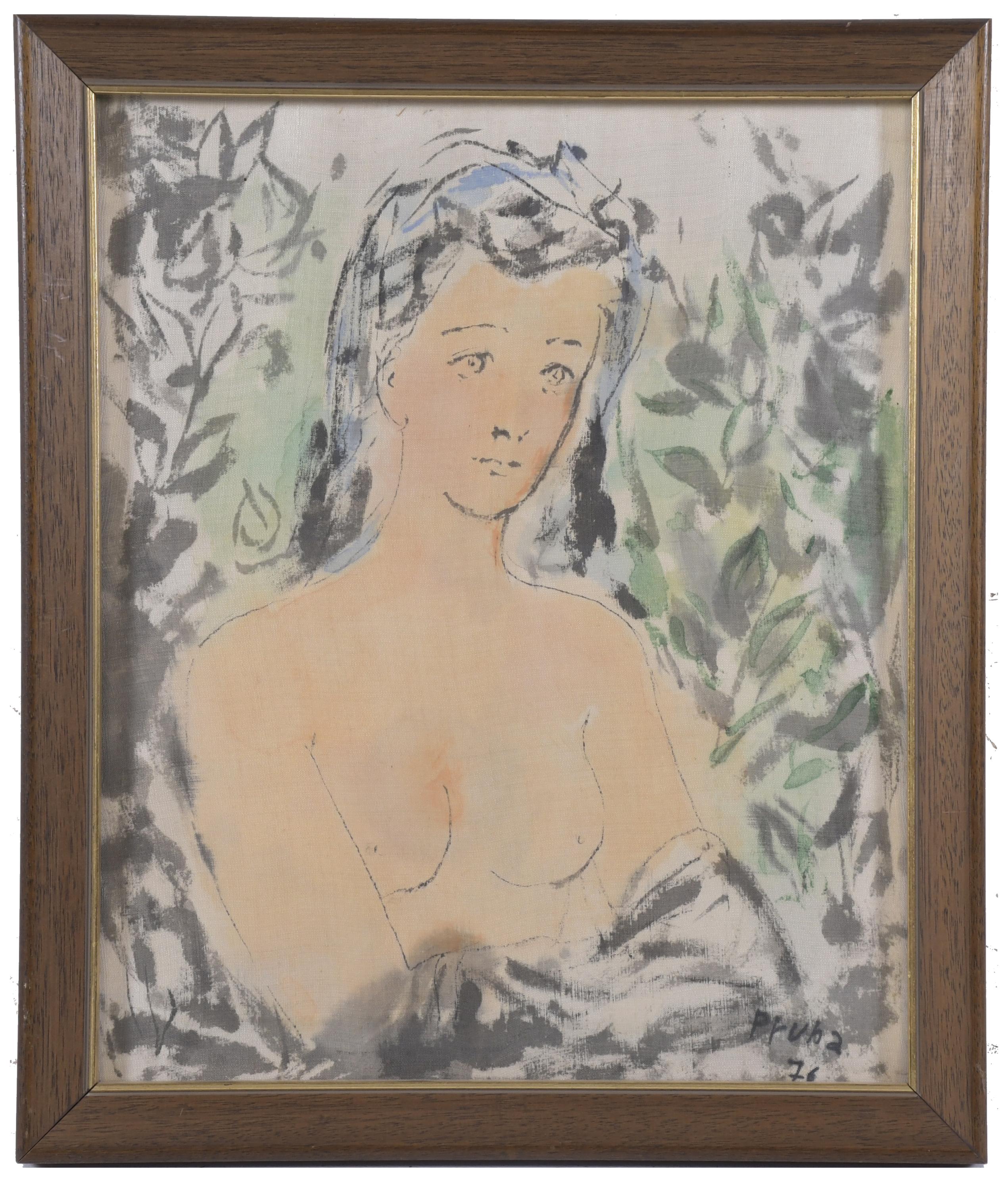 PERE PRUNA OCERANS (1904-1977). "RETRATO DESNUDO FEMENINO",