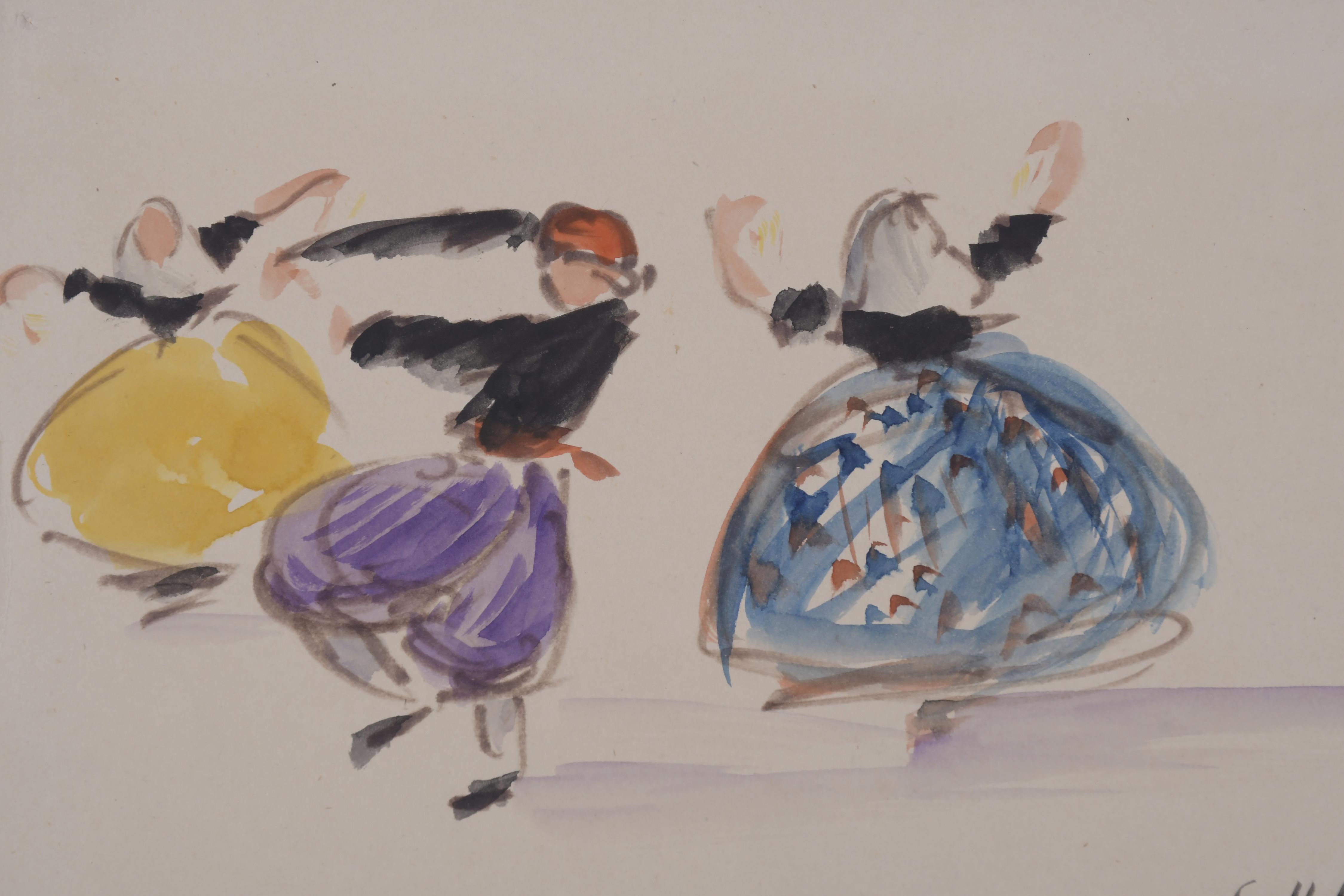 JOSEP COLL BARDOLET (1912-2007). "BAILARINES IBICENCOS", 19