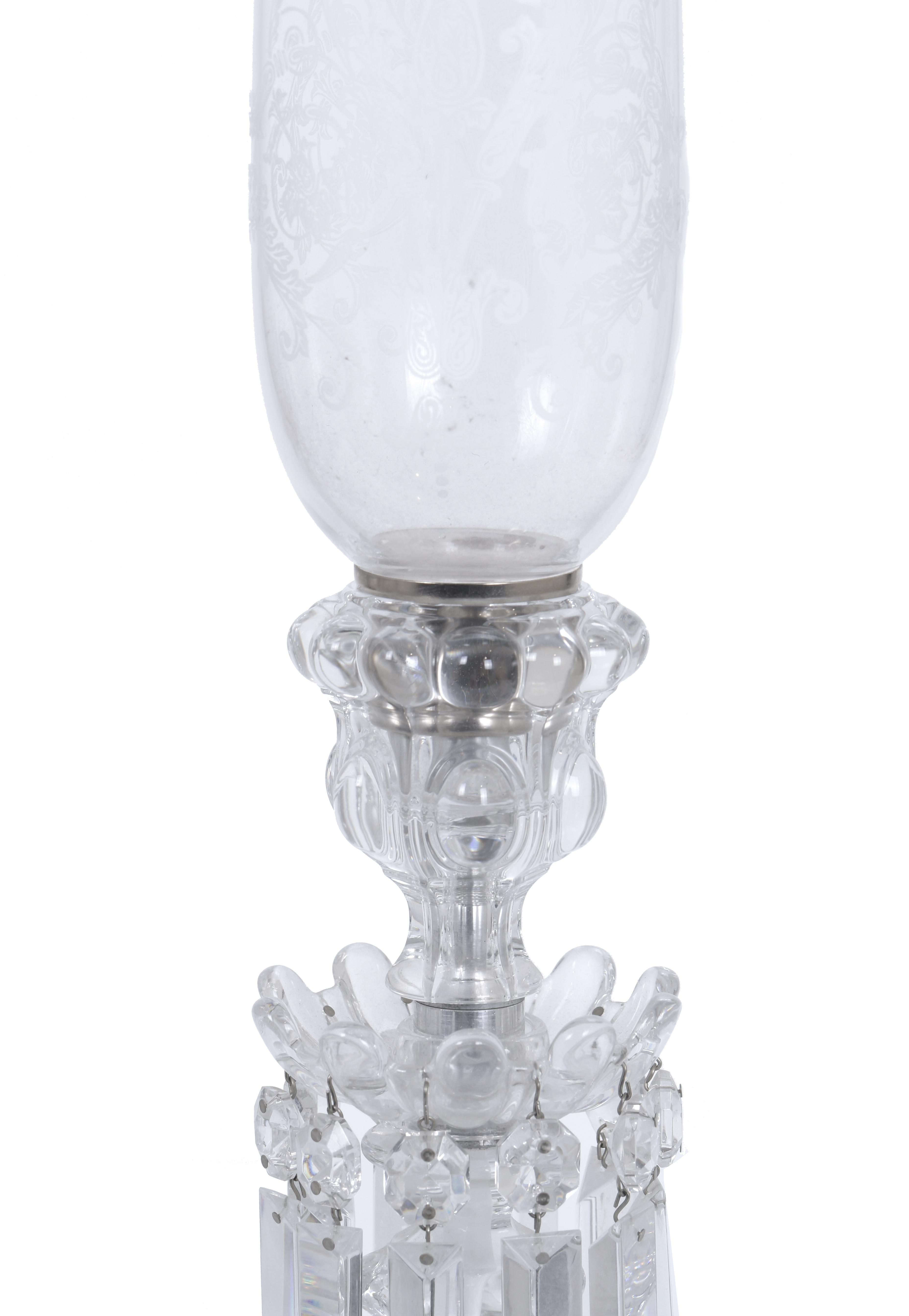 BACCARAT. PAREJA DE CALDELEROS MODELO "MEDAILLON", CIRCA 19