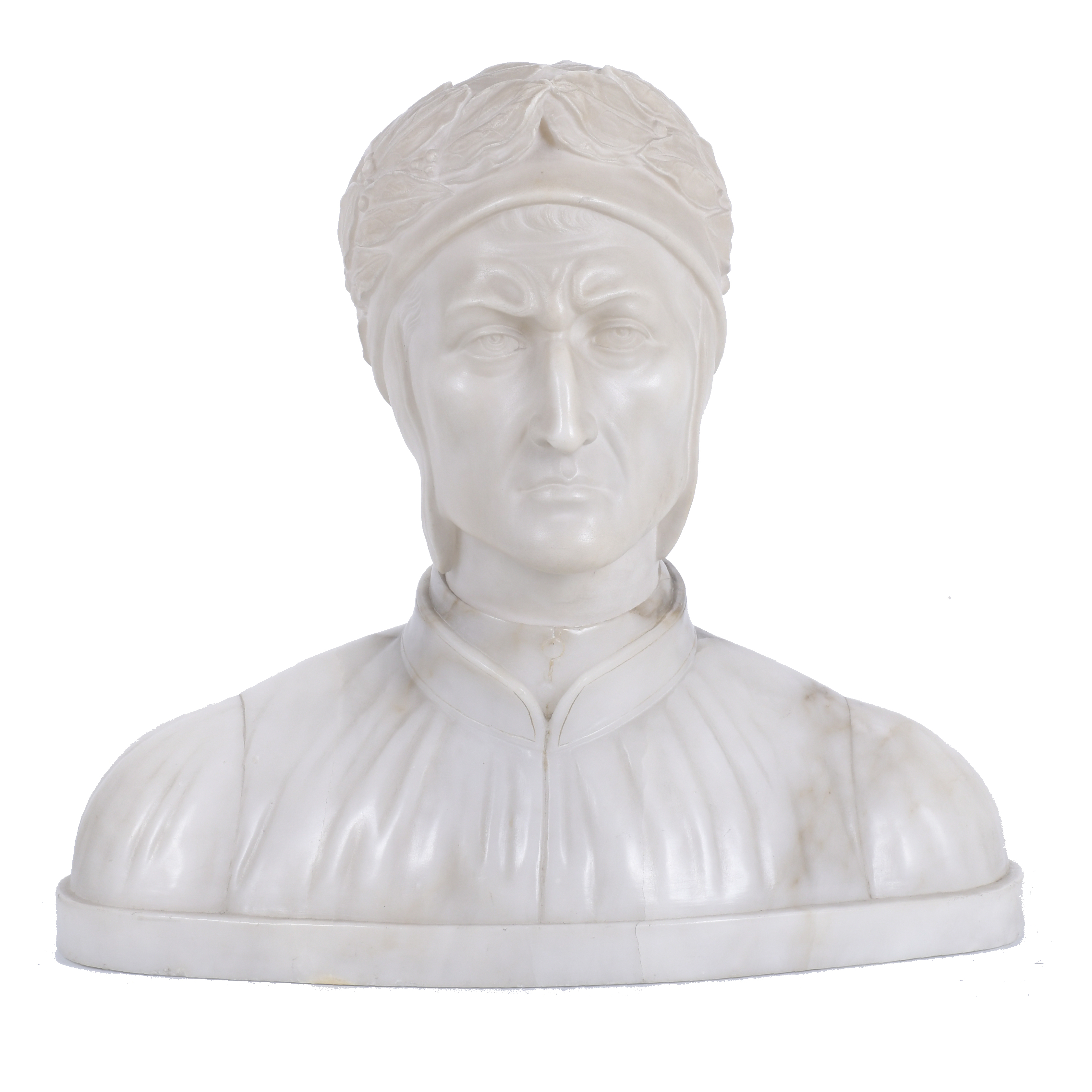 "BUSTO DE DANTE ALIGHIERI", FIN. SIGLO XIX. 