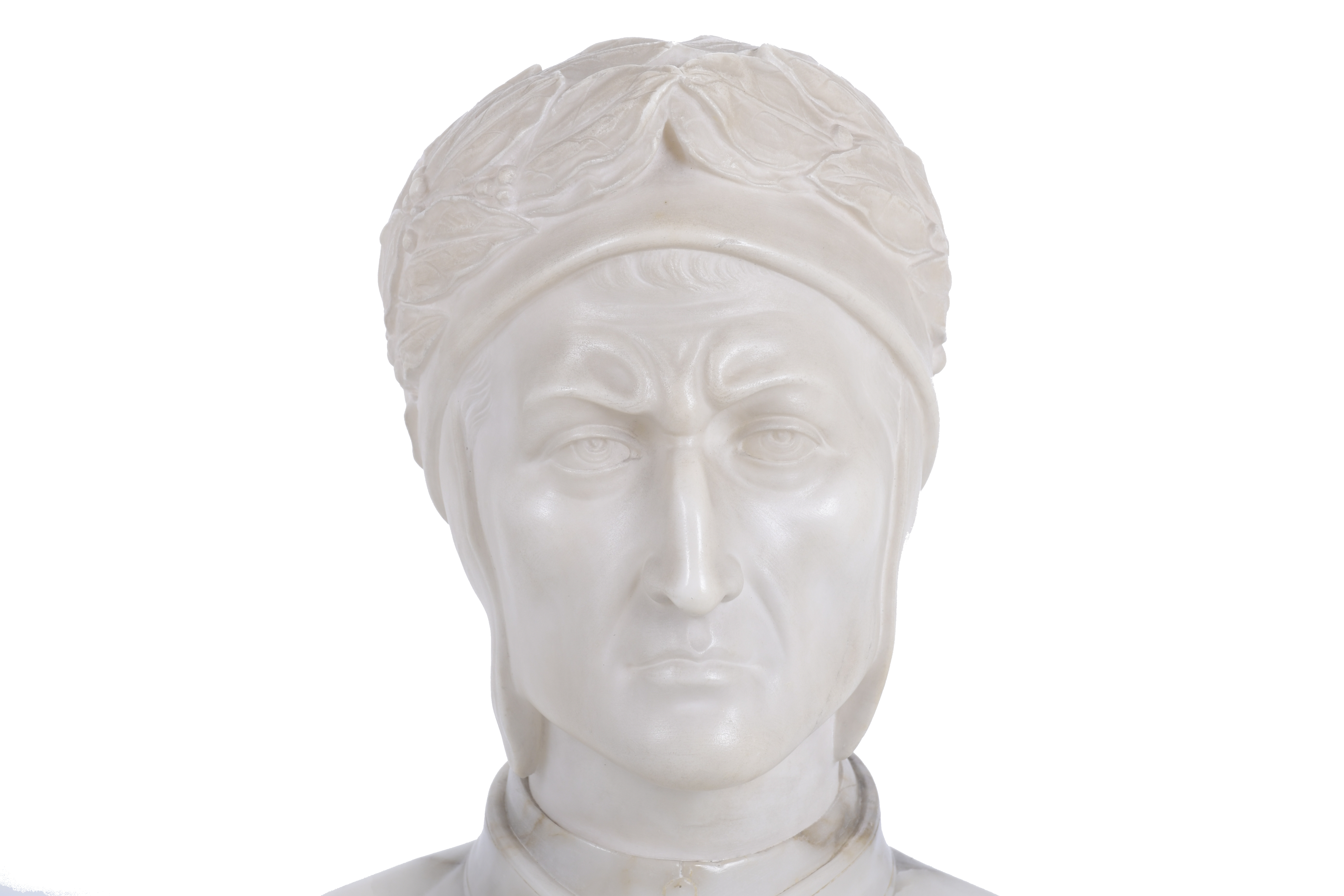 "BUSTO DE DANTE ALIGHIERI", FIN. SIGLO XIX. 