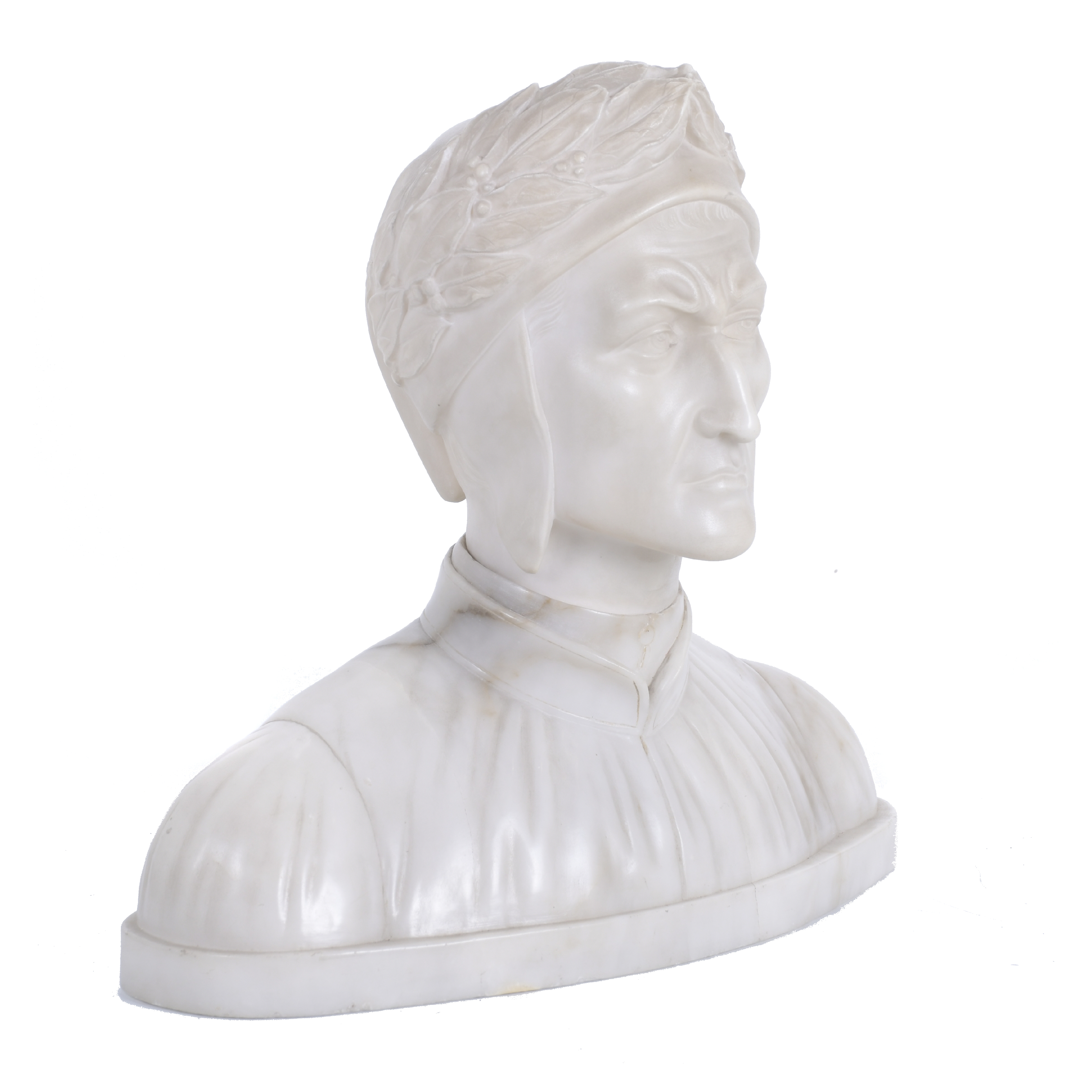 "BUSTO DE DANTE ALIGHIERI", FIN. SIGLO XIX. 