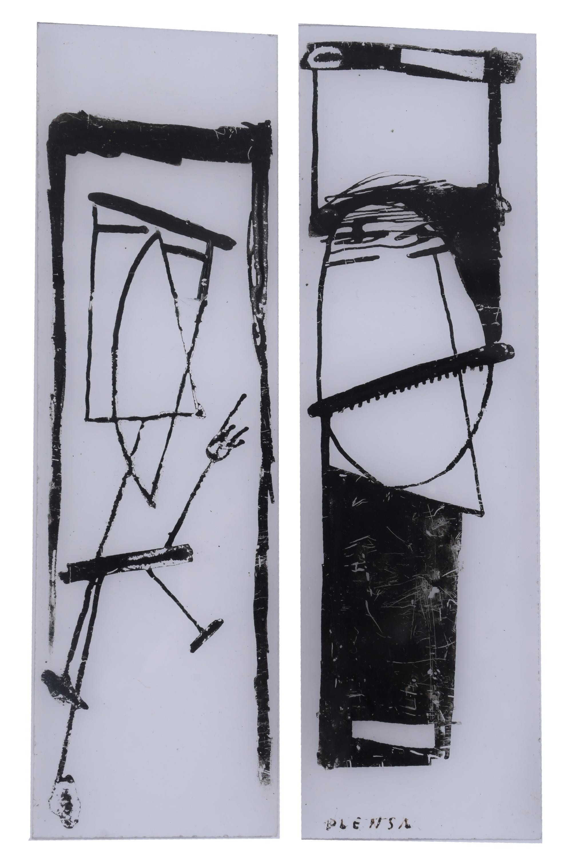 JAUME PLENSA (1955). Obra compuesta por 6 placas de metacri