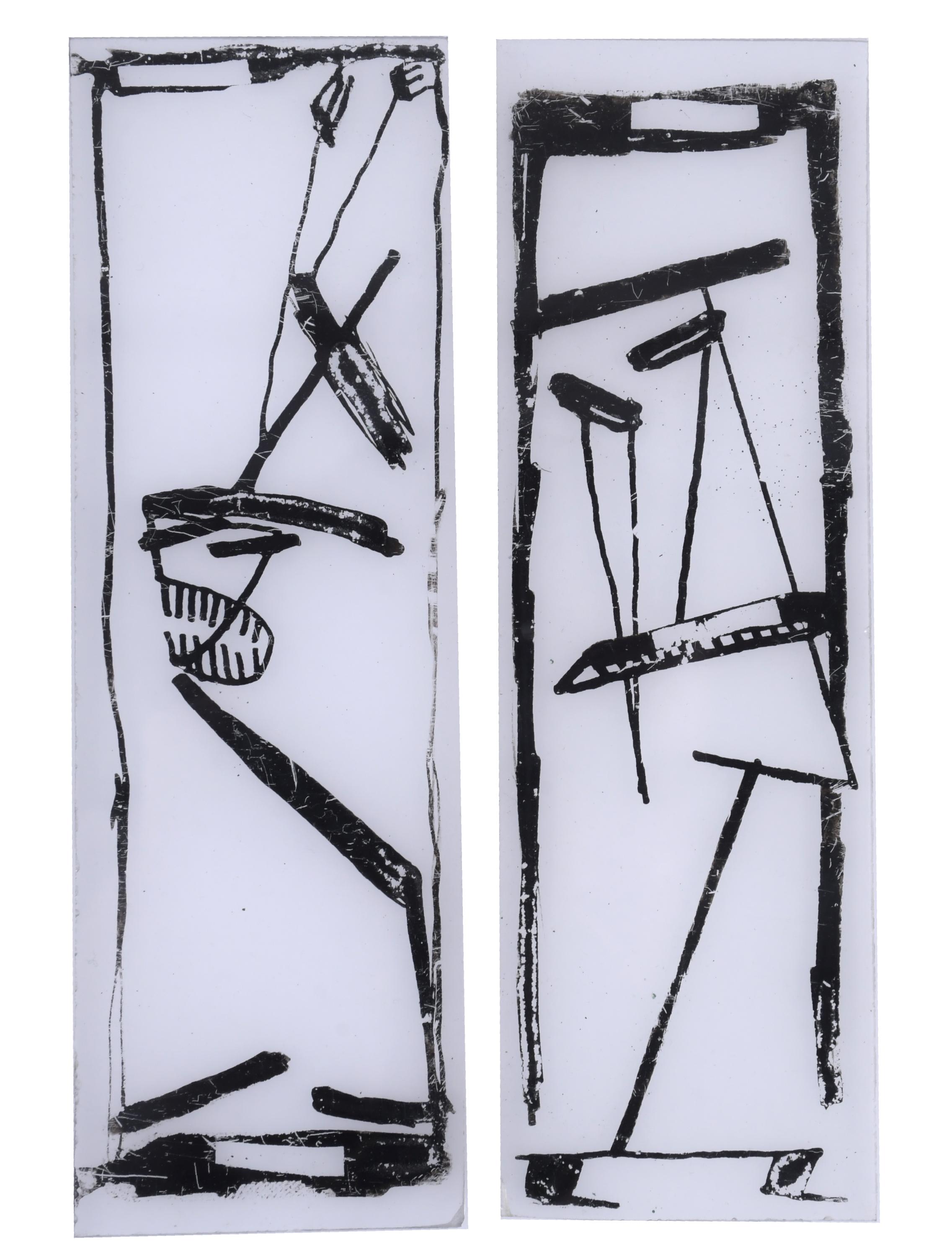 JAUME PLENSA (1955). Obra compuesta por 6 placas de metacri