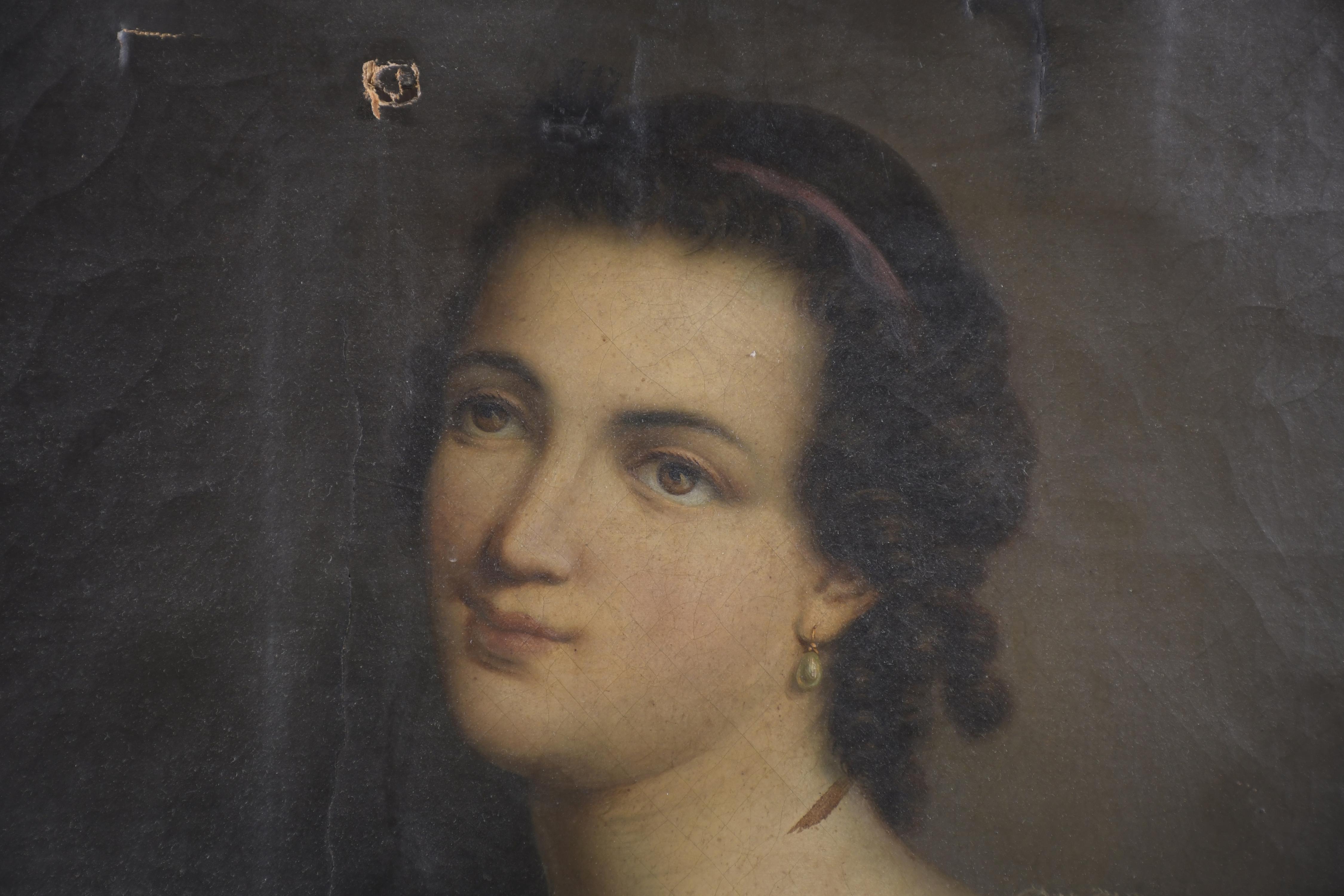 ANTONI FERRAN Y SATAYOL (1786-1857).  "RETRATO DE UNA PINTO