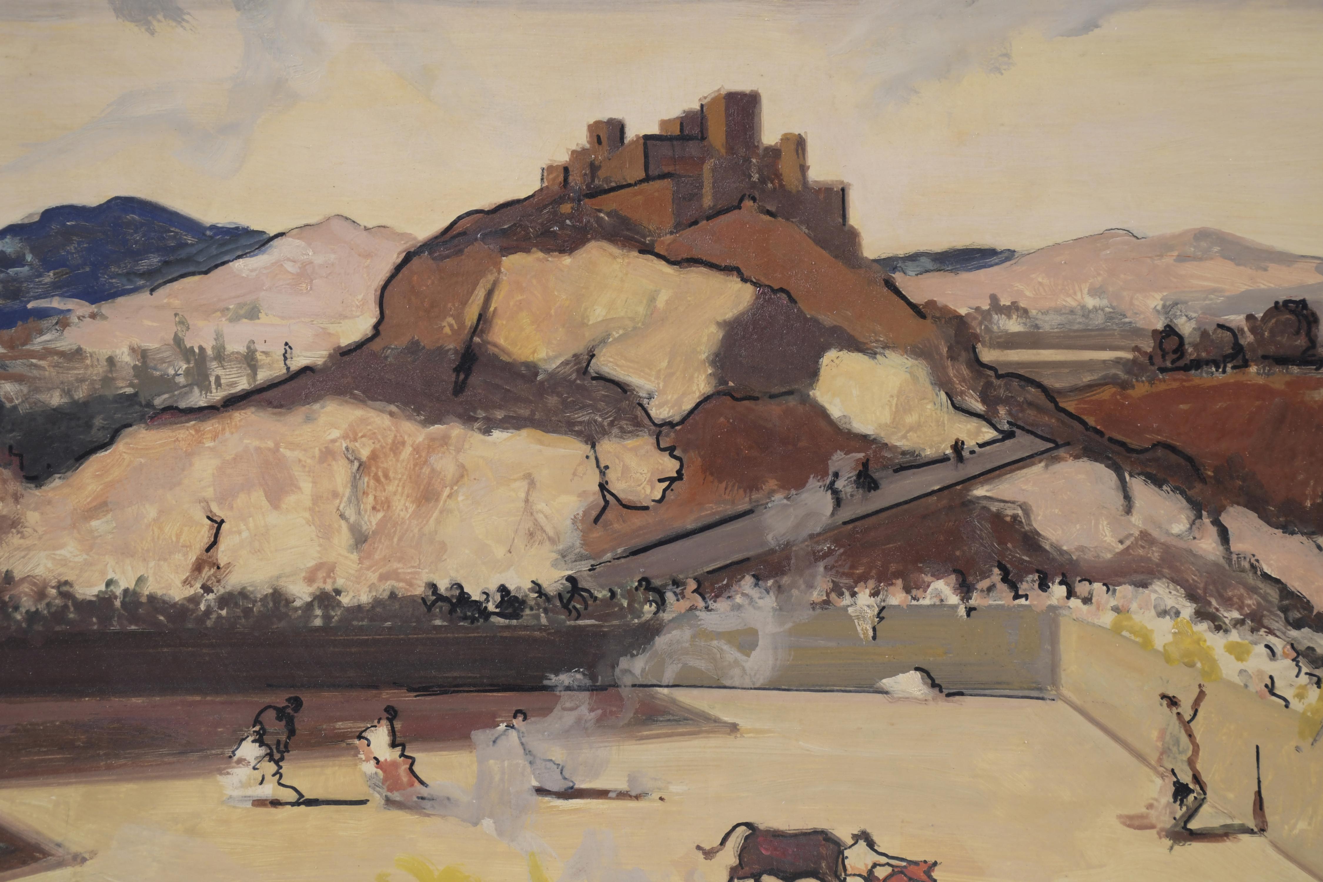 RAFAEL DURANCAMPS (1891-1979). "Capea".  