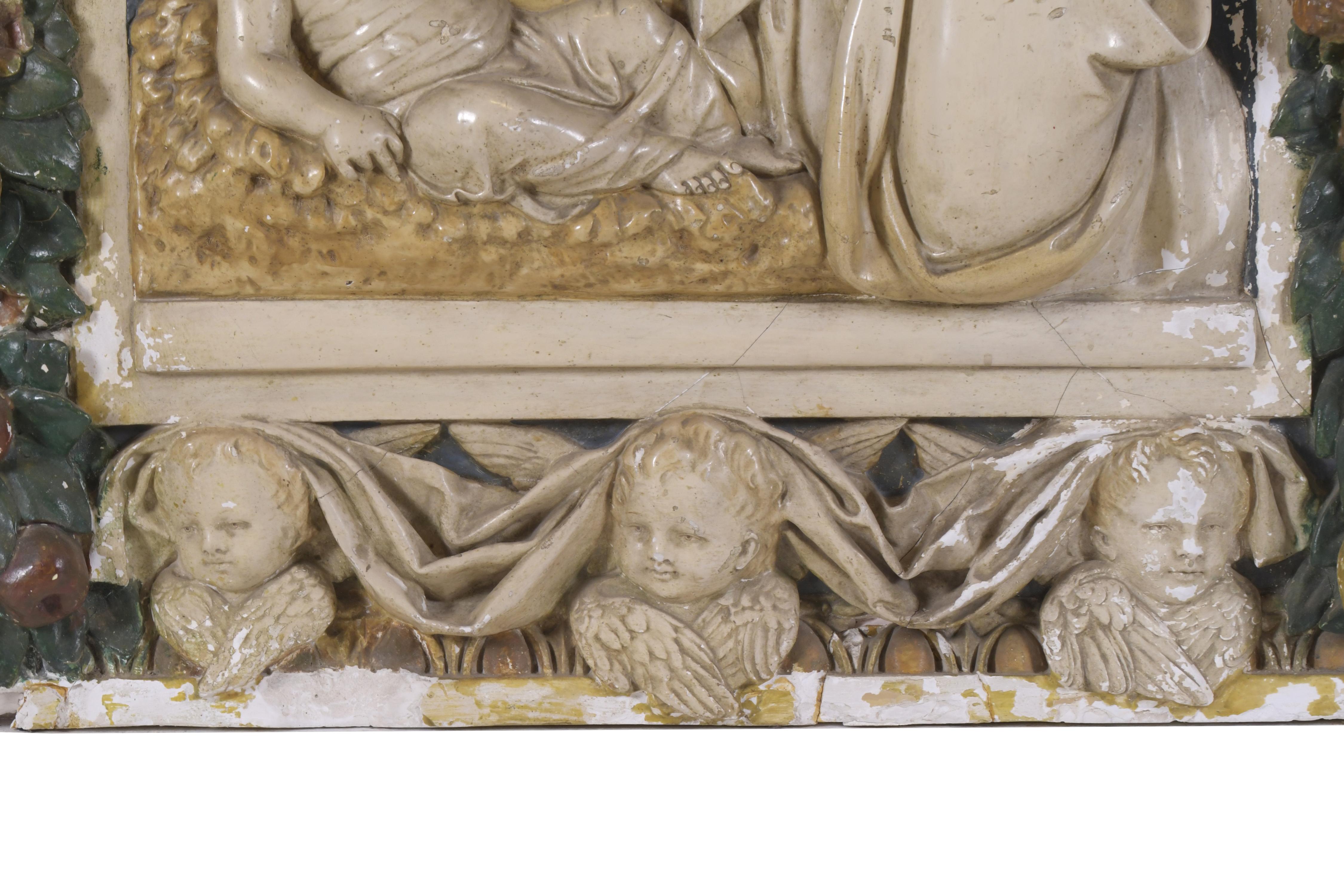 SIGUIENDO MODEOS DE LUCA DELLA ROBBIA (1400 - 1482). "VIRGE