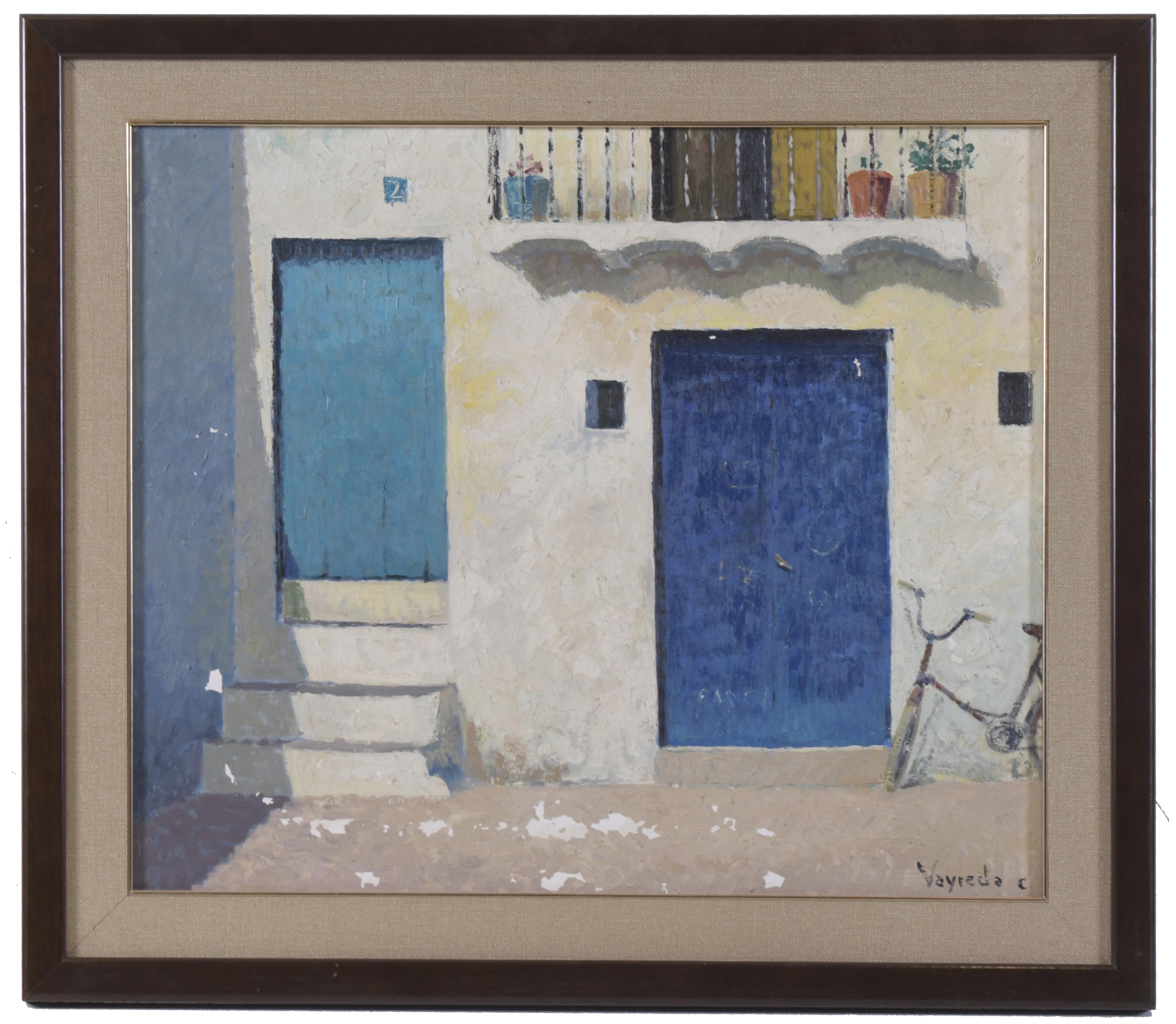 JOSEP M. VAYREDA CANADELL (1932-2001). "PUERTAS AZULES DE I