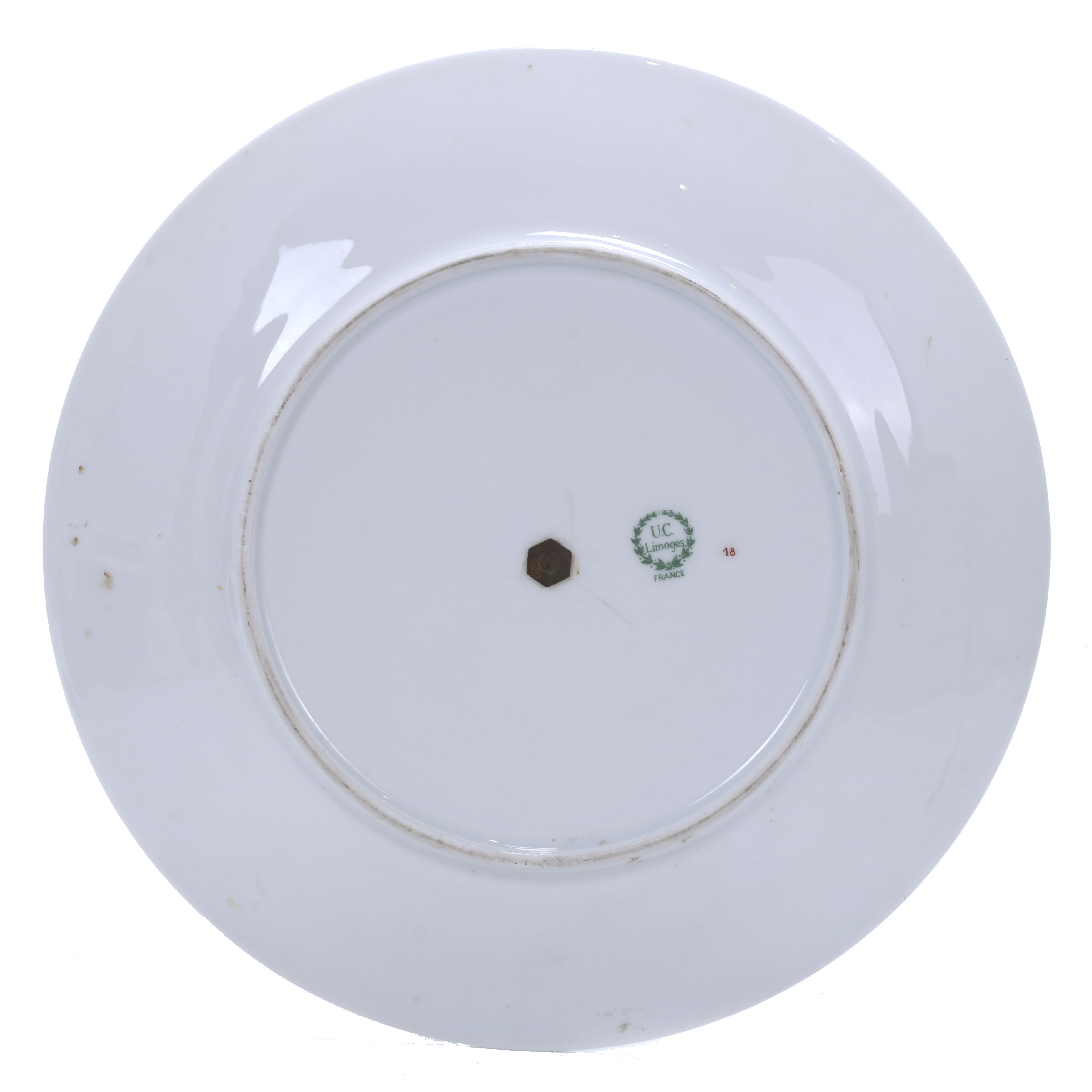 Bandeja de pisos para tartas en porcelana de Limonges, sigl