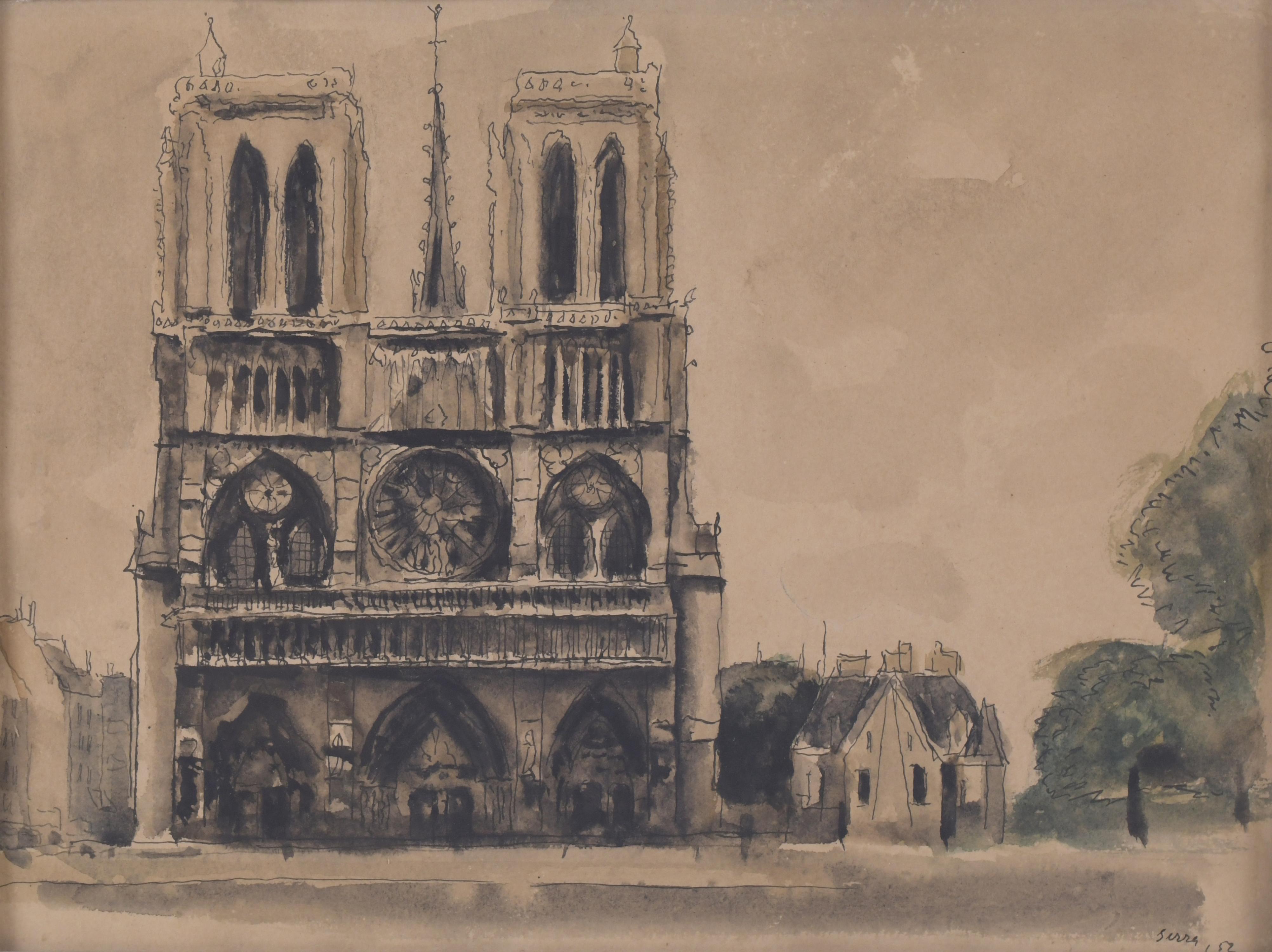 FRANCESC SERRA CASTELLET (1912-1976). "NOTRE DAME", 1952.