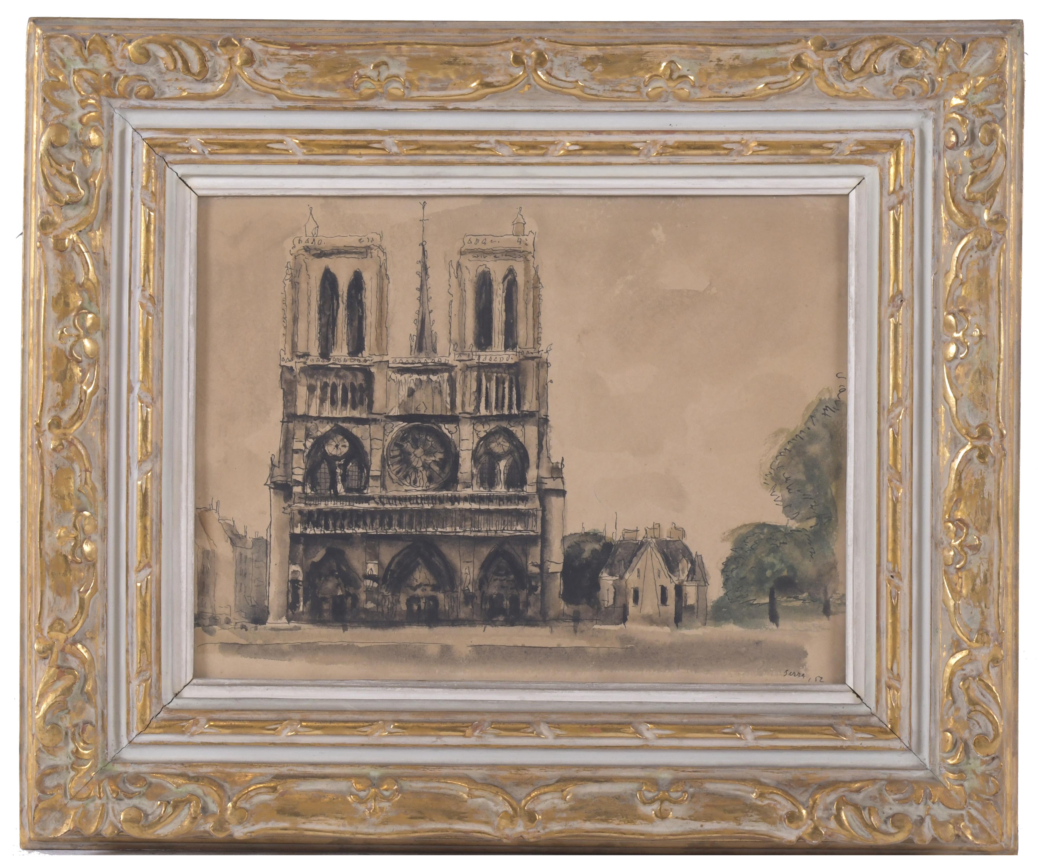 FRANCESC SERRA CASTELLET (1912-1976). "NOTRE DAME", 1952.