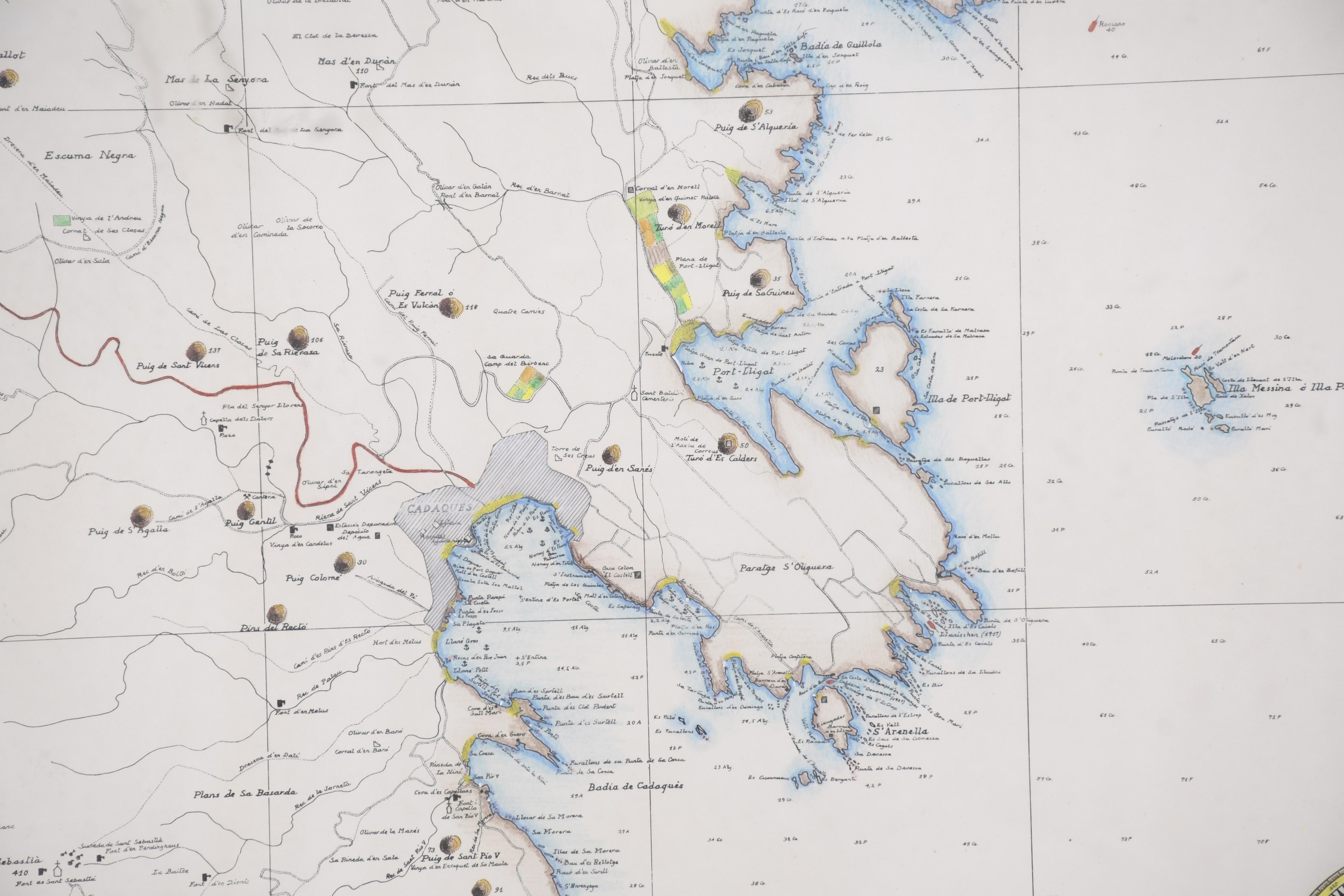 MAPA NÁUTICO DE CADAQUÉS, 1981. 