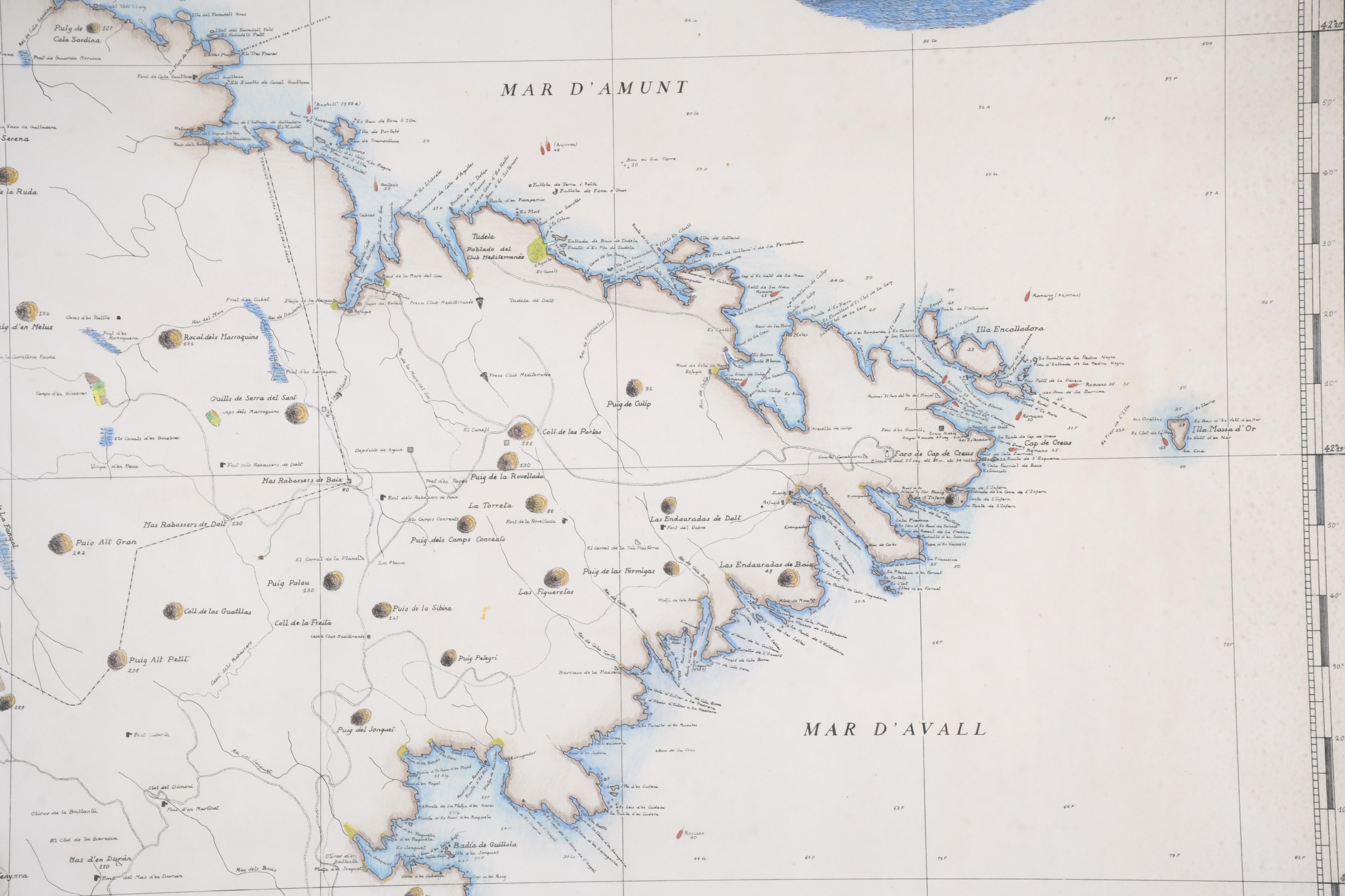 MAPA NÁUTICO DE CADAQUÉS, 1981. 