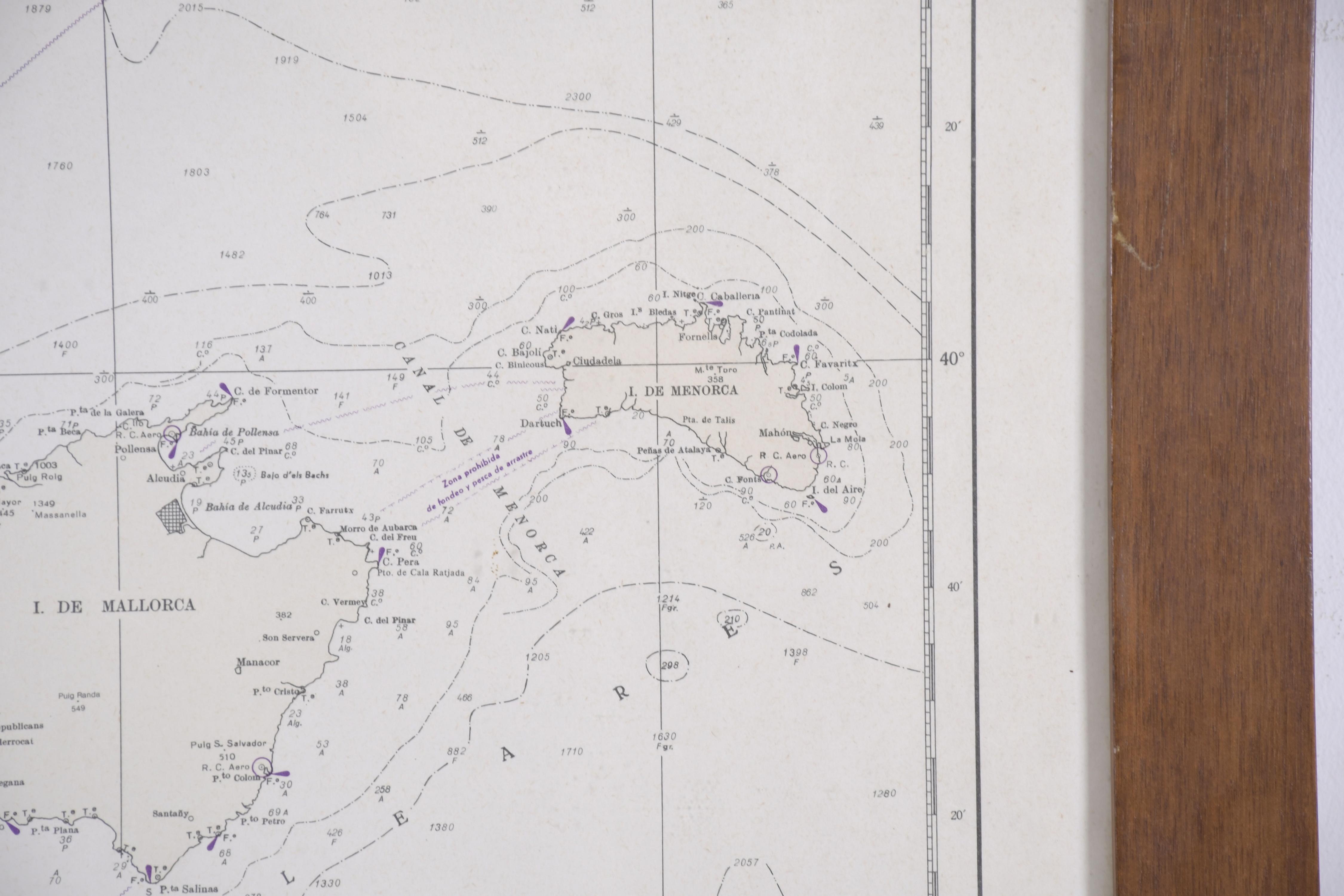 MAPA NÁUTICO DE CABO TIÑOSO, 1978.