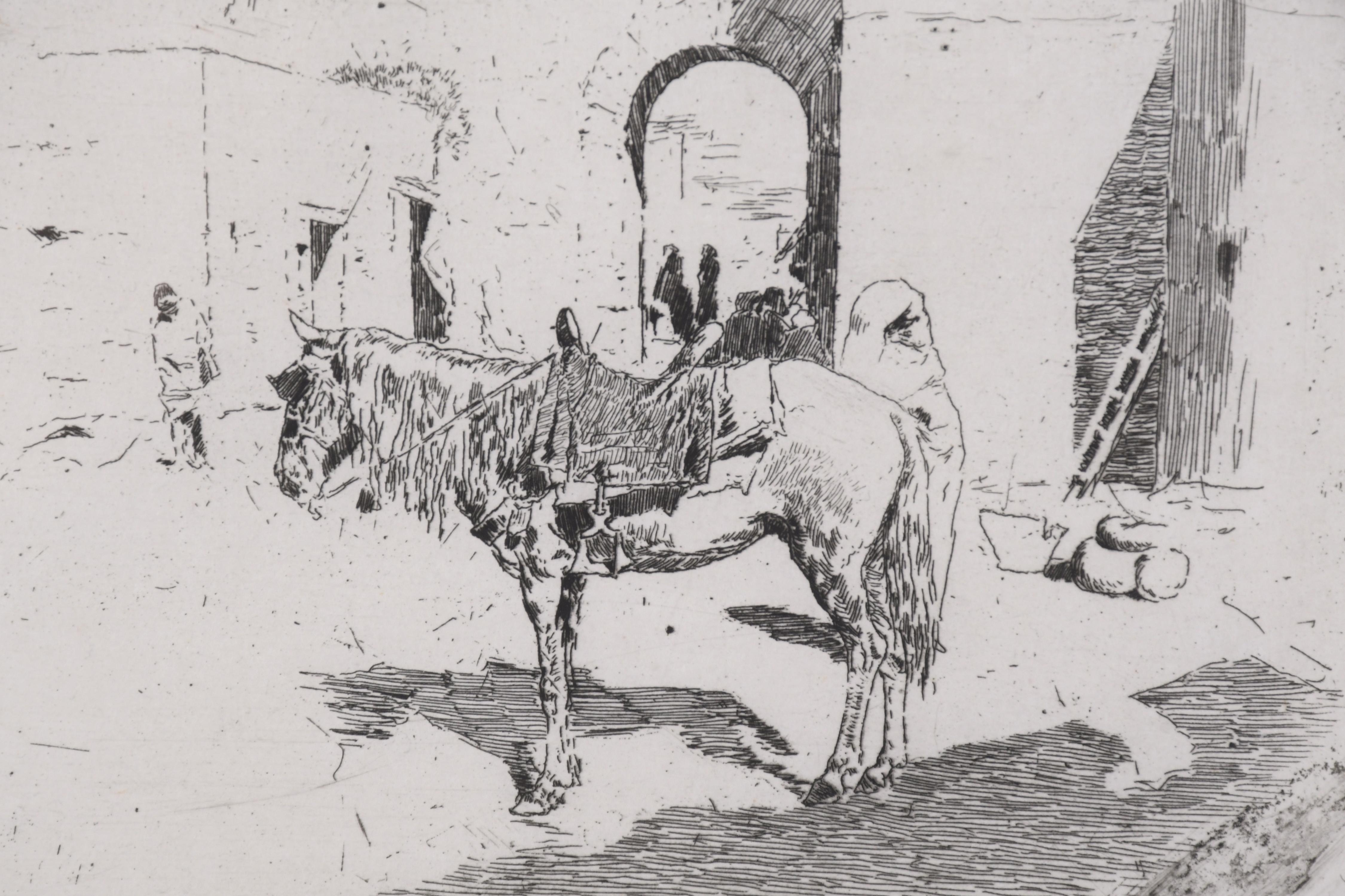 MARIANO FORTUNY I MARSAL (1838-1874). "CABALLO MARROQUÍ".