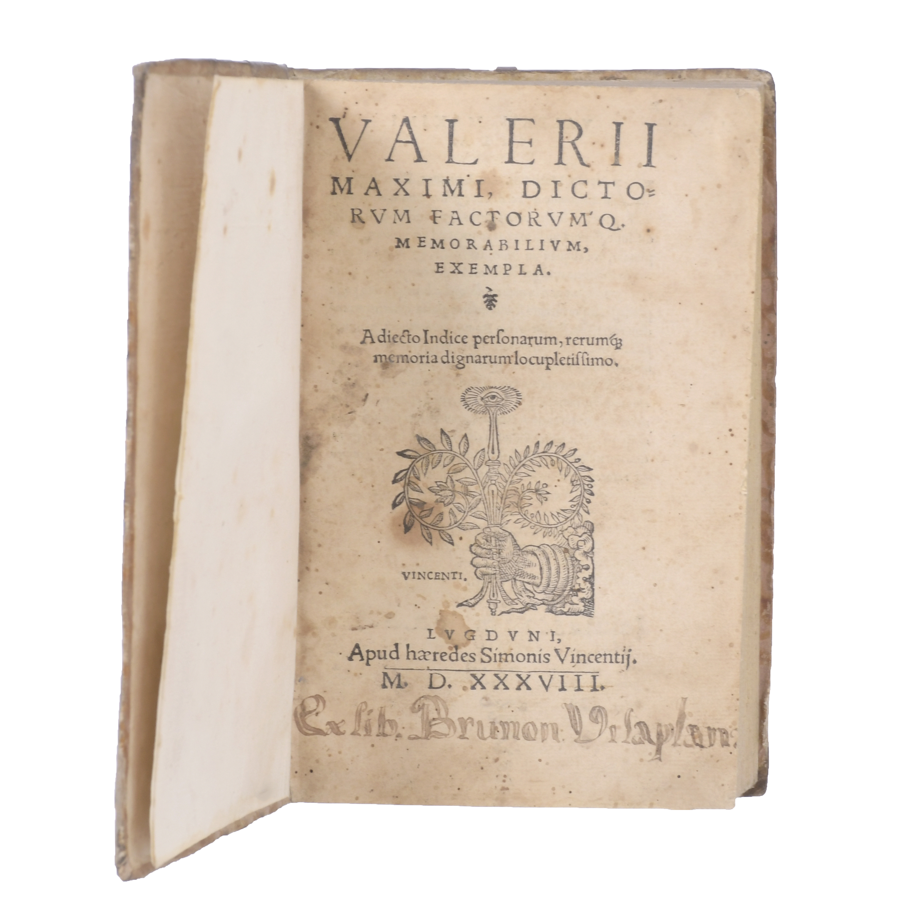 VALERII MAXIMI. DICTORIUM FACTORUMQ[UE] MEMORABILUM EXEMPLA