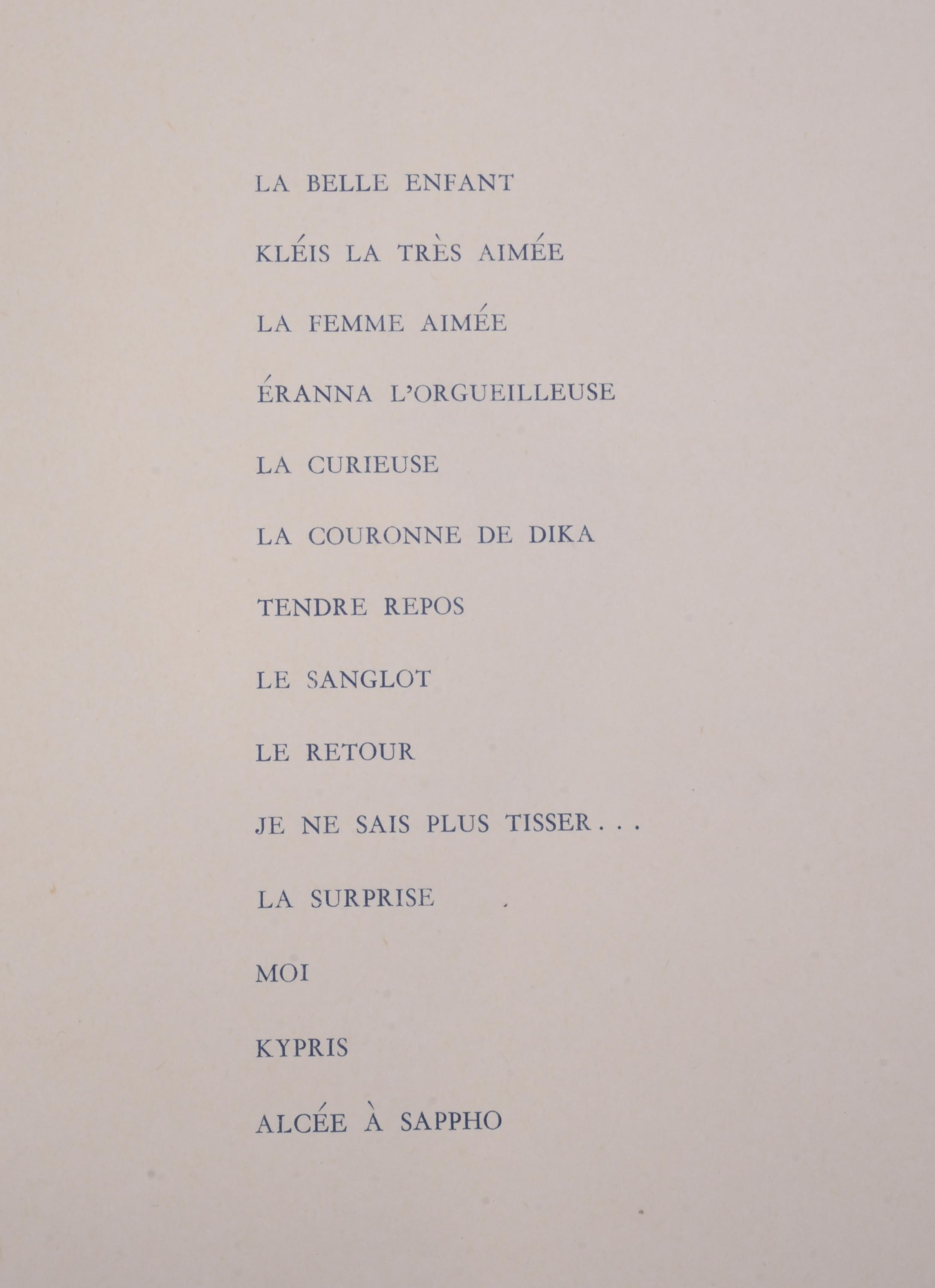 ESPÉRANCE. QUATORZE BURINS PAR ESPÉRANCE, SAPHO,1944.