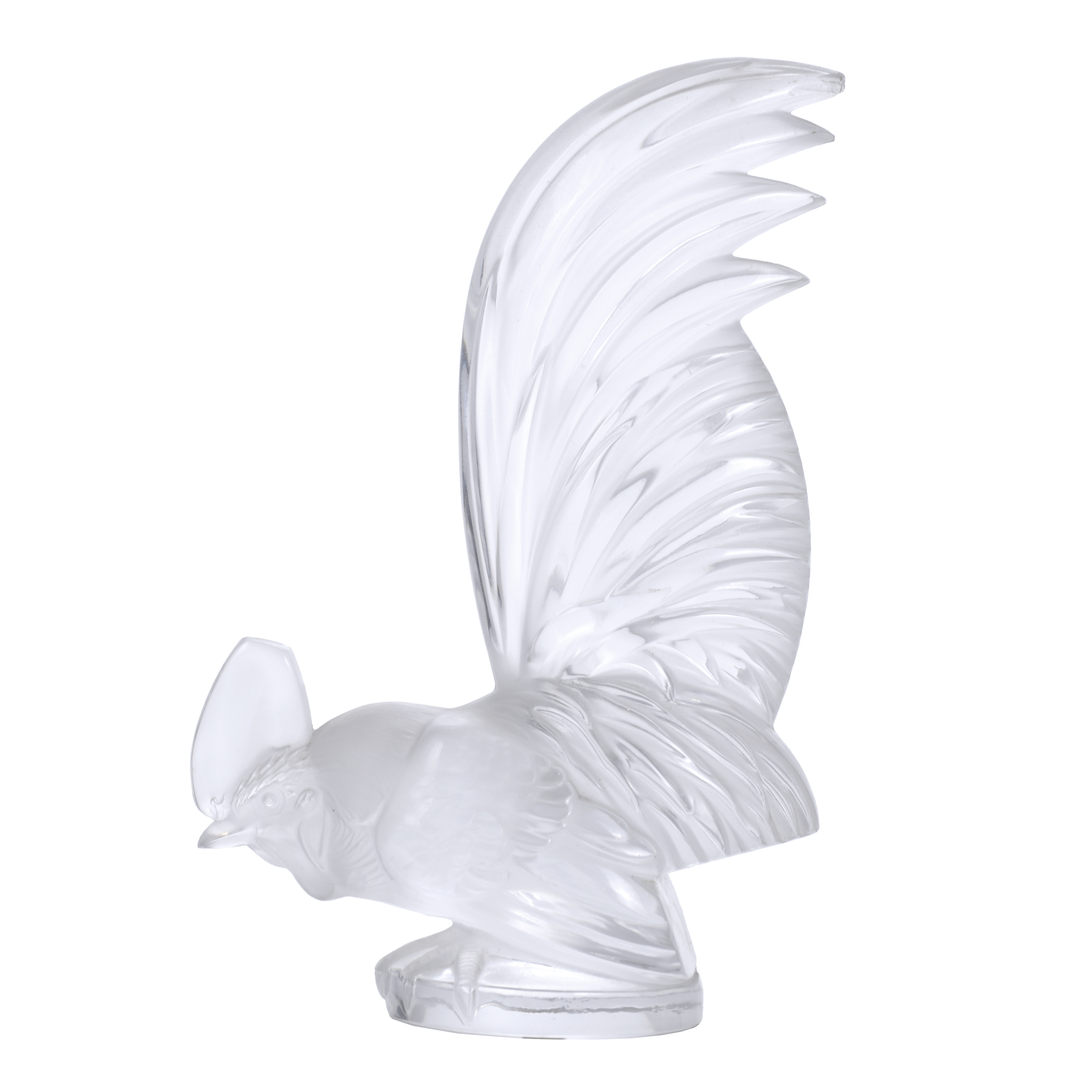 LALIQUE. PISAPAPELES MODELO "COQ NAIN", DISEÑADO EN 1928. 