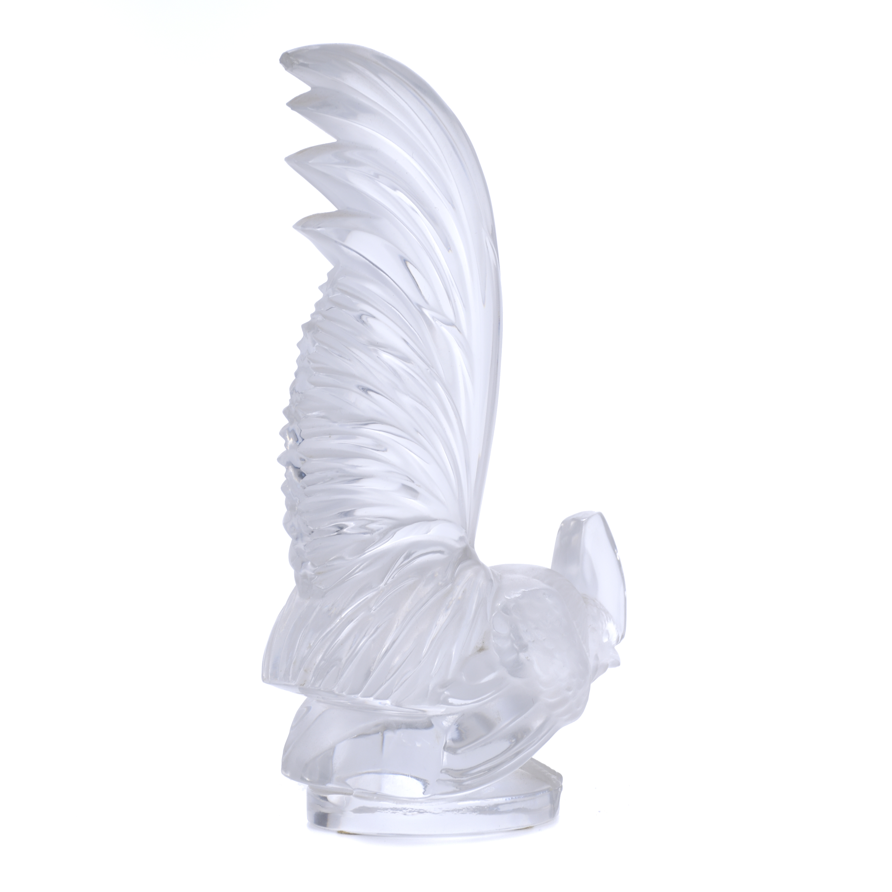 LALIQUE. PISAPAPELES MODELO "COQ NAIN", DISEÑADO EN 1928. 