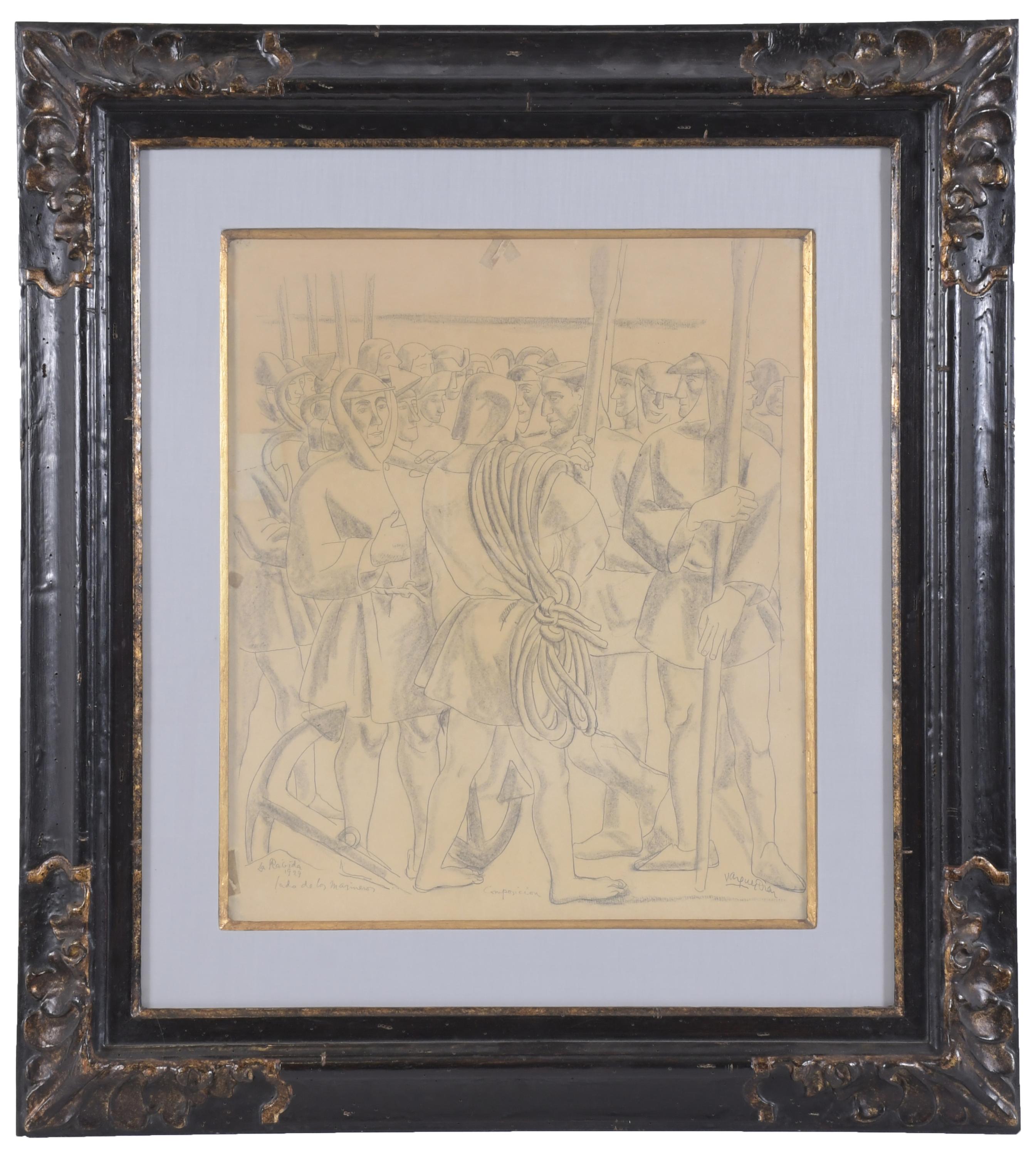 DANIEL VÁZQUEZ DÍAZ (1882-1969).  "MARINEROS", 1929.