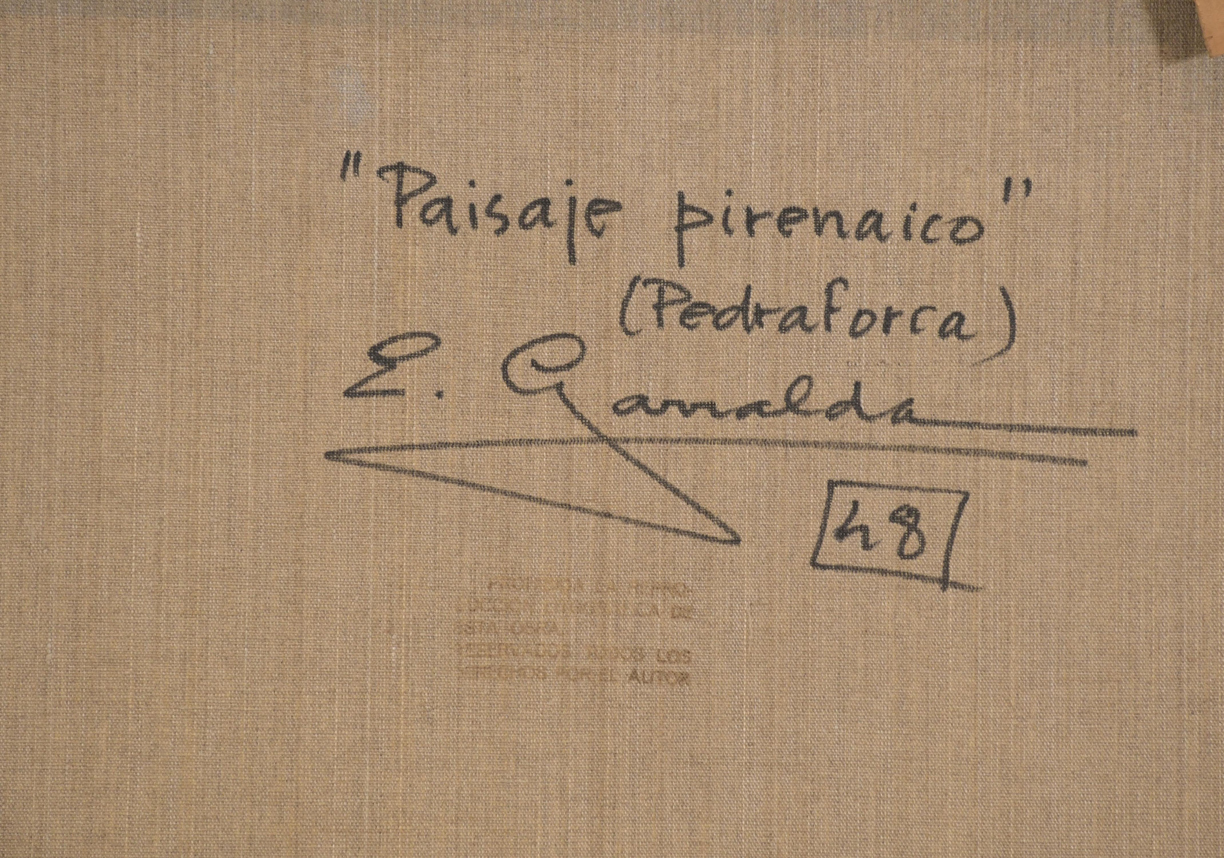 ELÍAS GARRALDA ALZUGARAY (1926-2012). "PAISAJE PIRENAICO, P