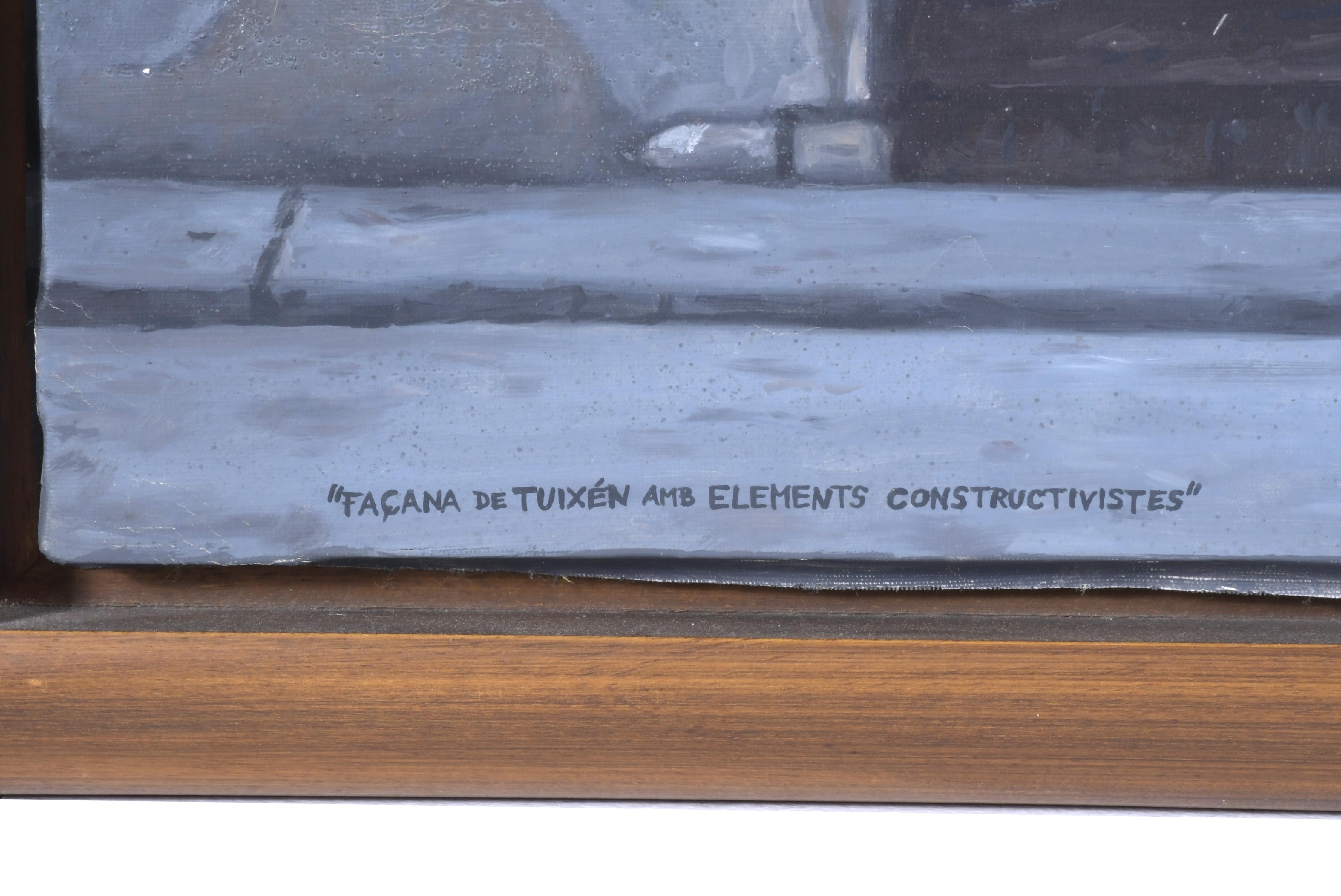 ESCUELA CATALANA, SIGLO XX. "Fachada de Tuixén con elemento