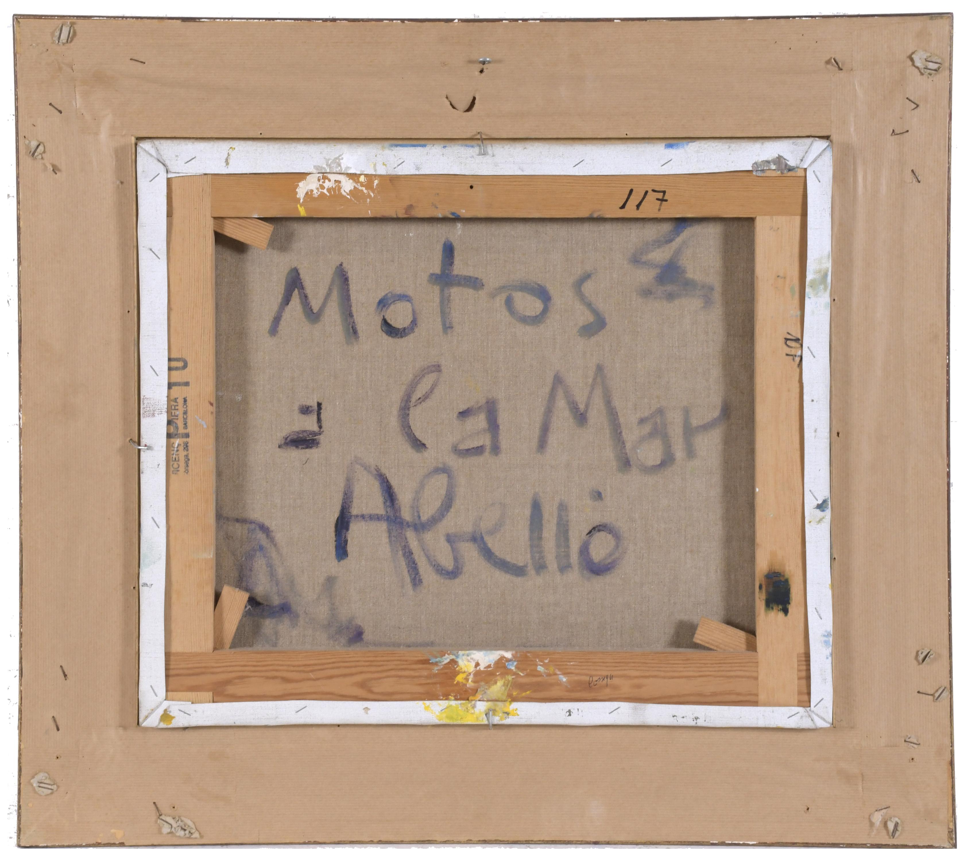 JOAN ABELLÓ (1922-2008). "Motos y la mar".