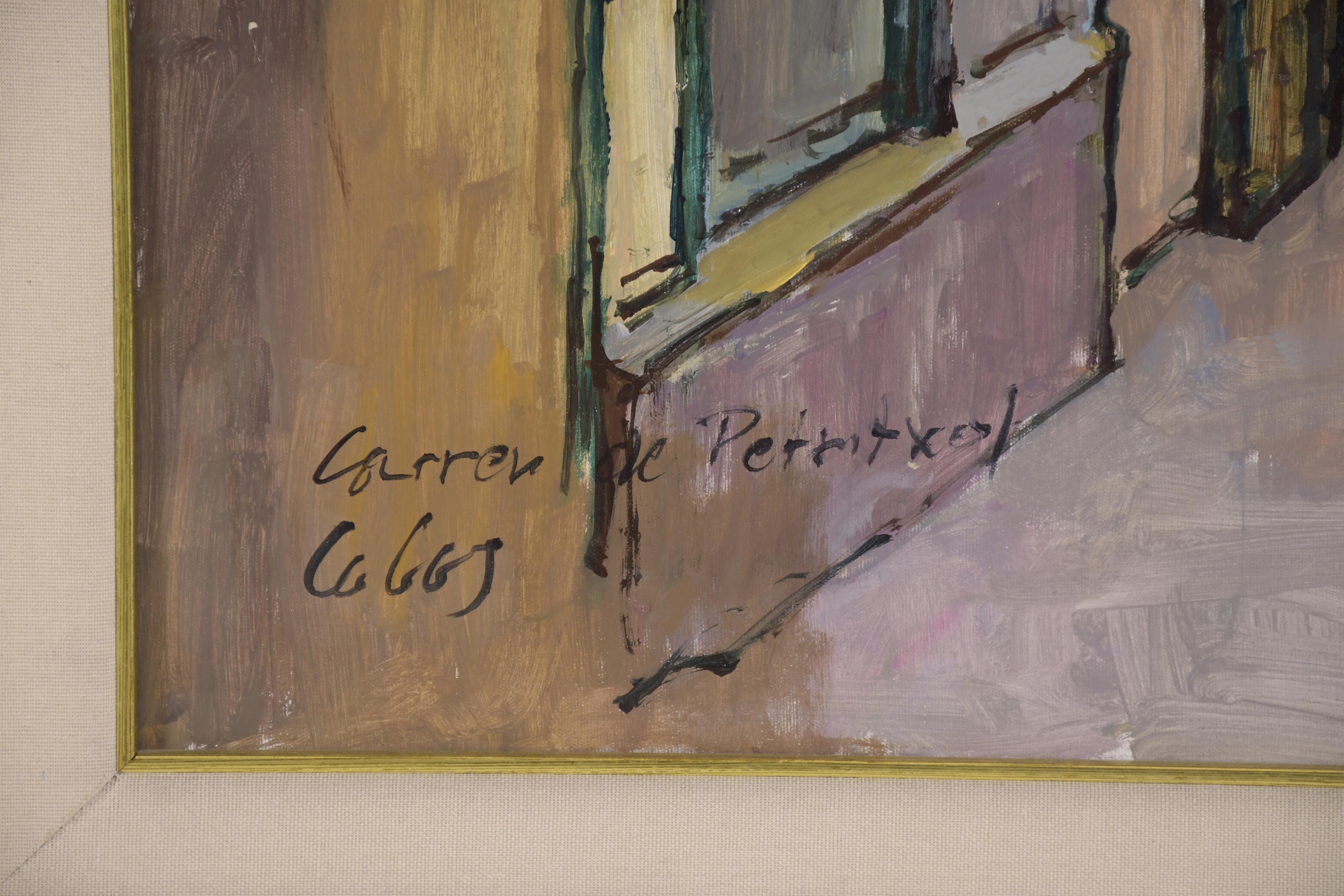 JOSÉ LUIS DE LOS COBOS SANJURJO (1934).  "Carrer Petritxol".