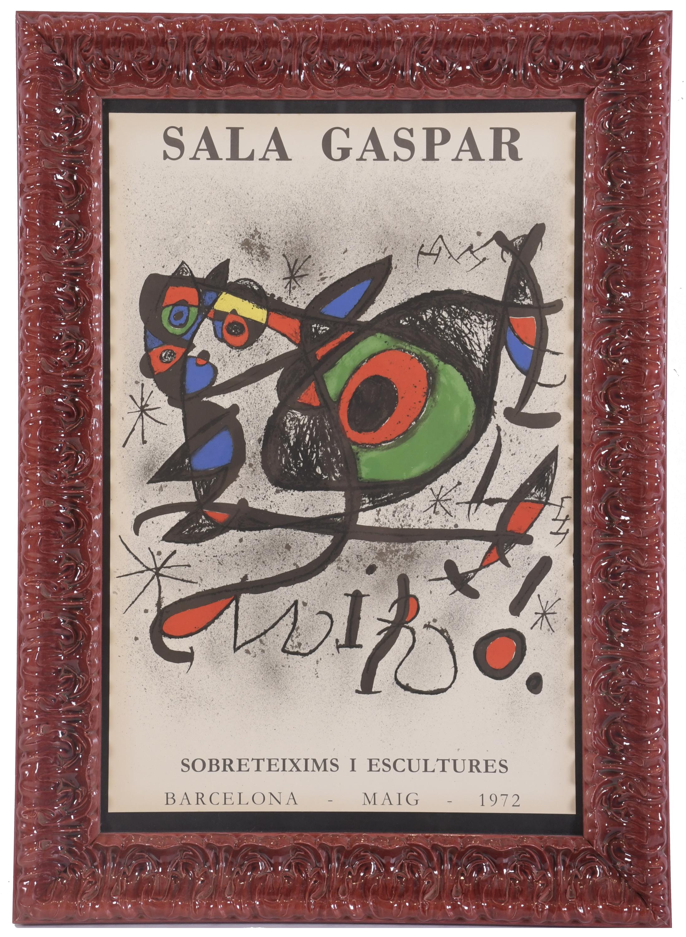 JOAN MIRÓ (1893-1983). CARTEL DE LA EXPOSICIÓN DE LA SALA G