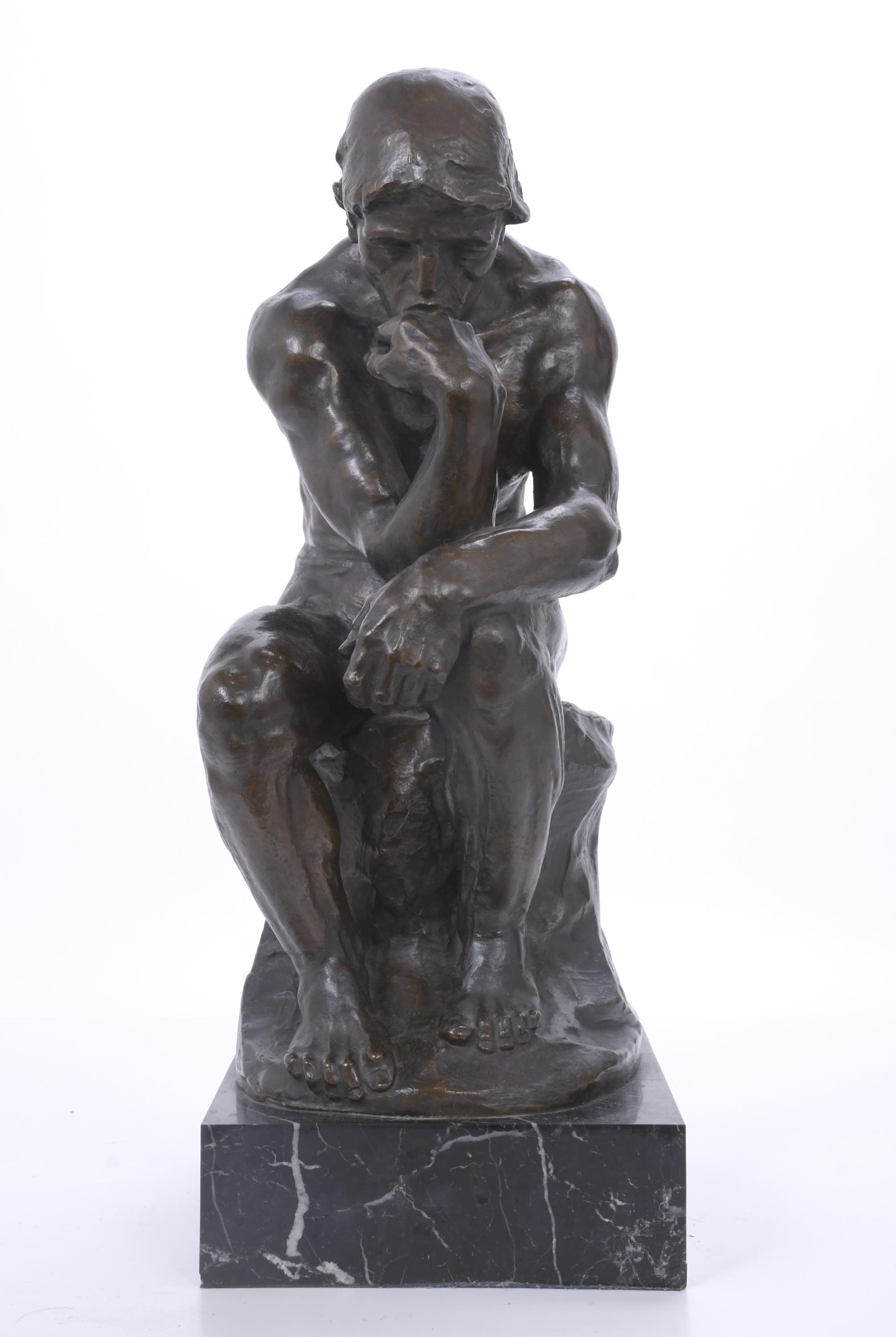 D. SEGUI. "EL PENSADOR" DE AUGUSTE RODIN, MED. SIGLO XX. 