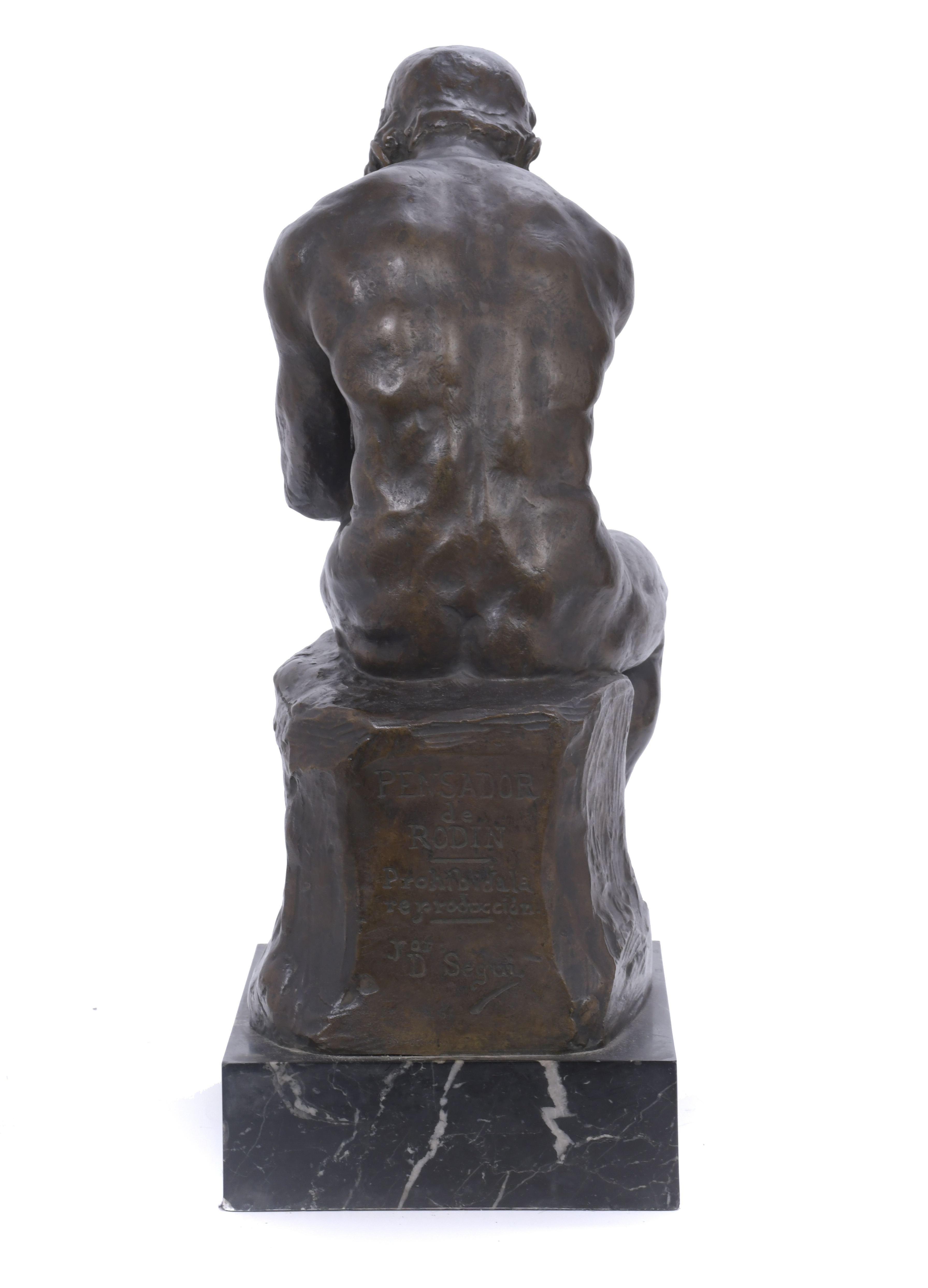 D. SEGUI. "EL PENSADOR" DE AUGUSTE RODIN, MED. SIGLO XX. 