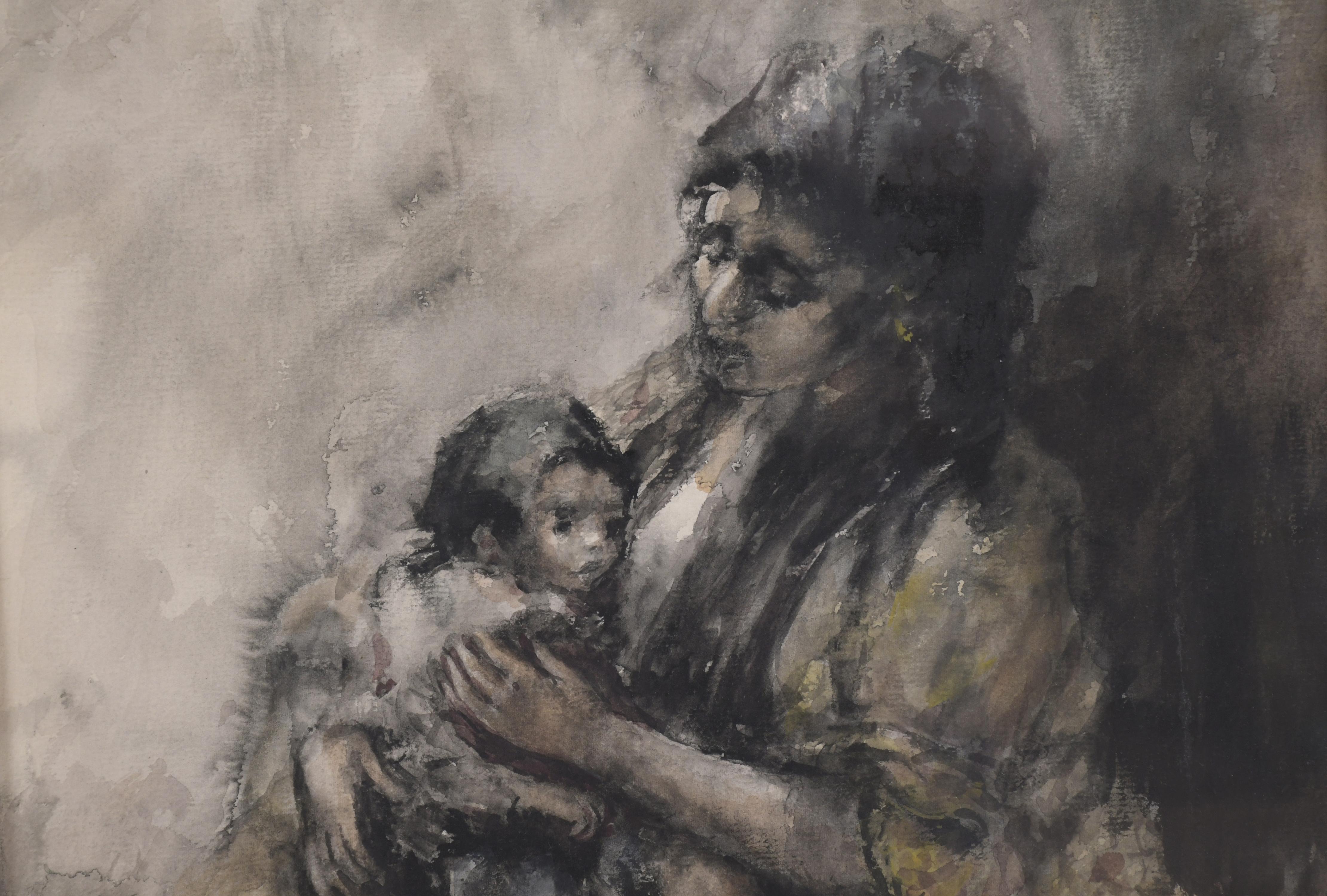 GUMERSINDO SÁINZ DE MORALES (1900-1976). "MATERNIDAD".