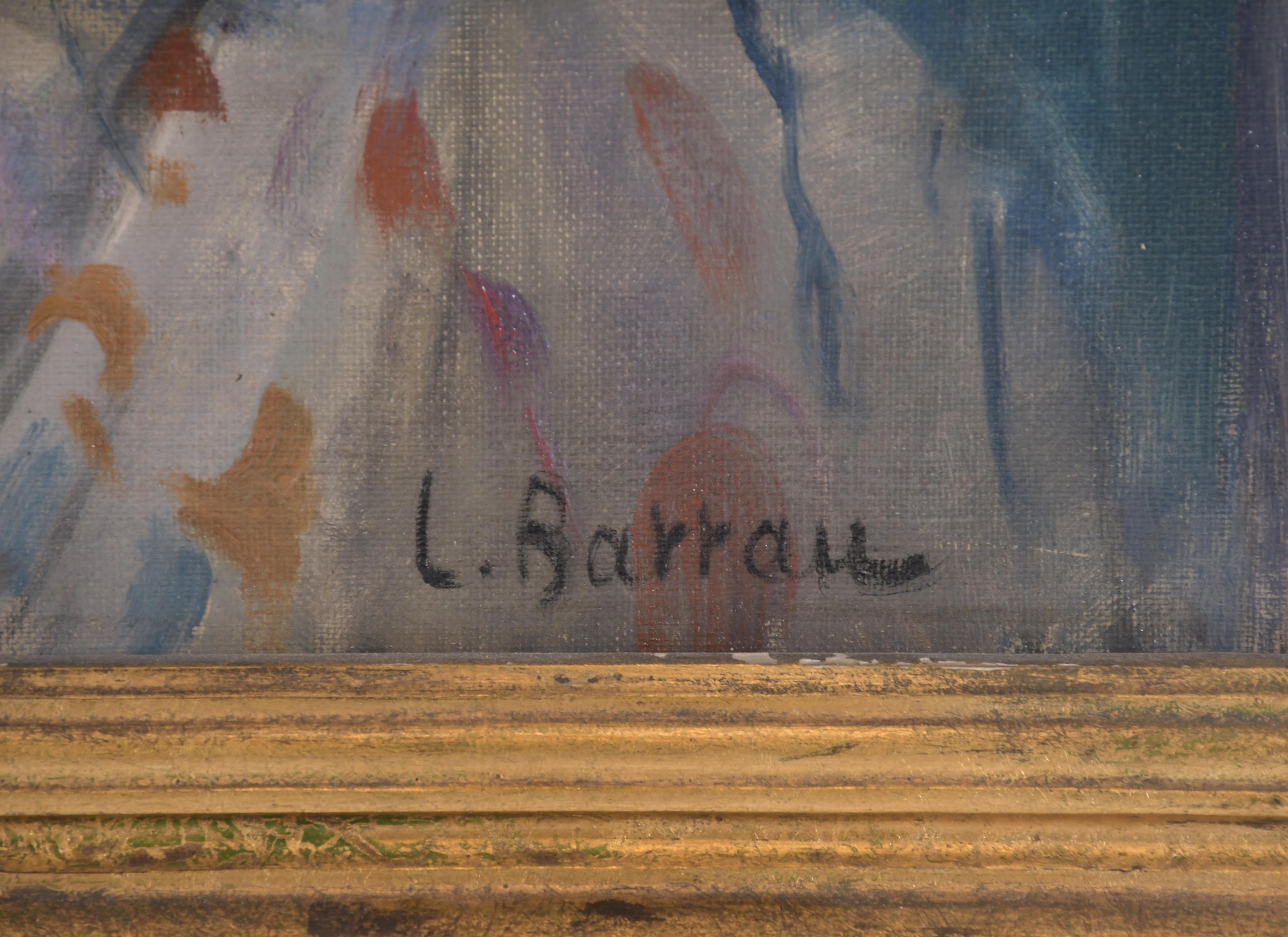 LAUREÀ BARRAU BUÑOL (1864-1957) "INTERIOR CON FIGURA".