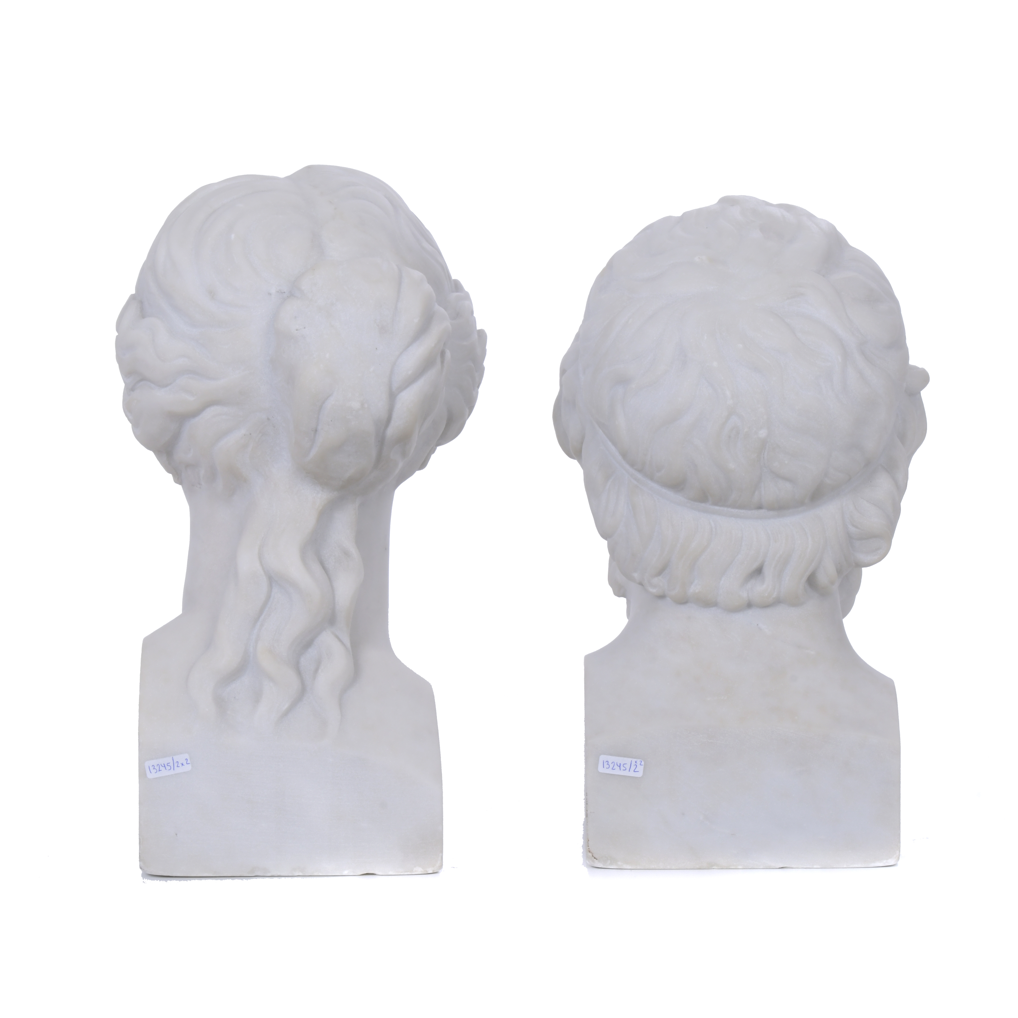 Pareja de "Venus" y "Homero", siglo XIX. 