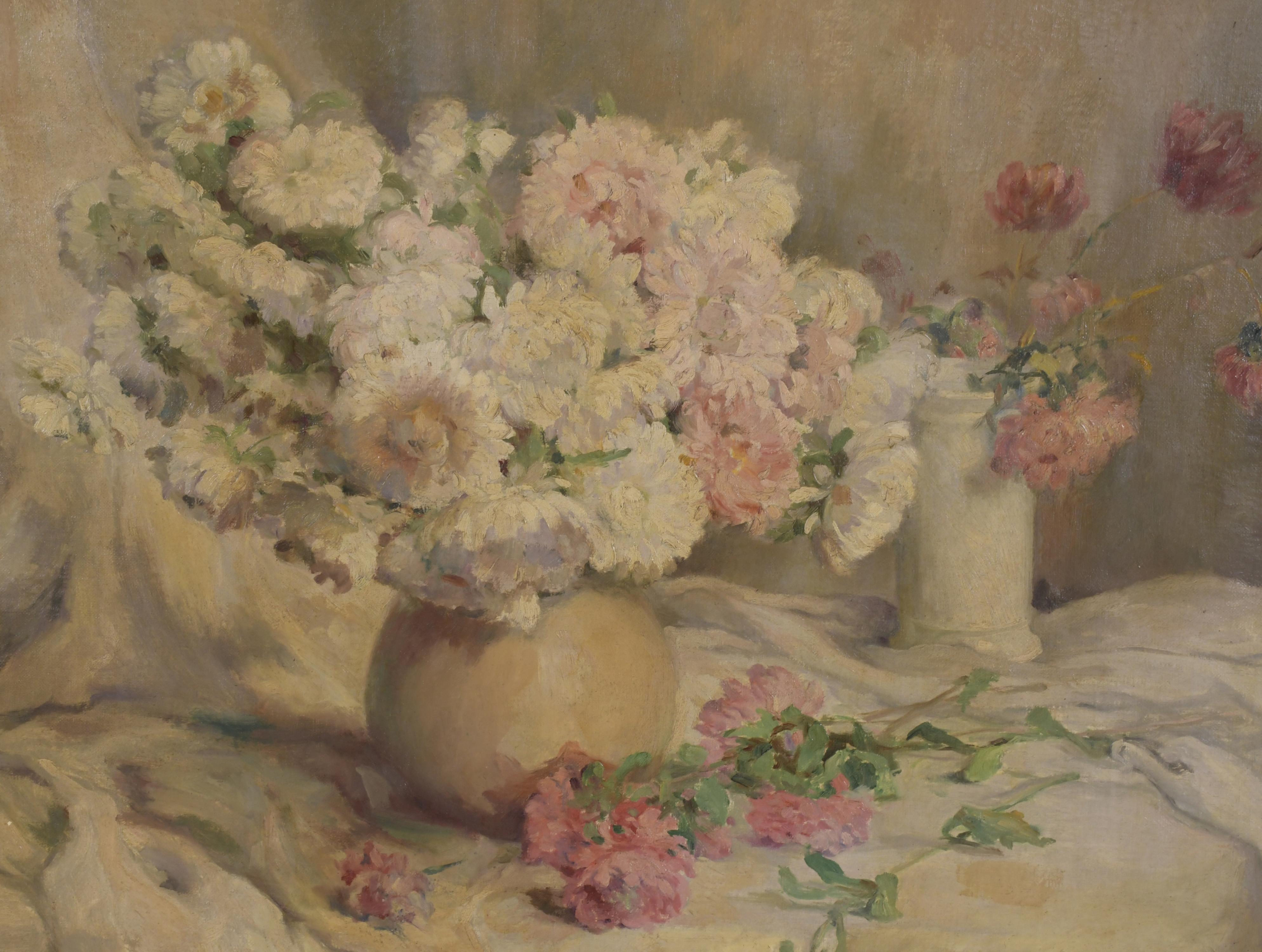 ESCUELA ESPAÑOLA, SIGLO XX.  "FLORES".