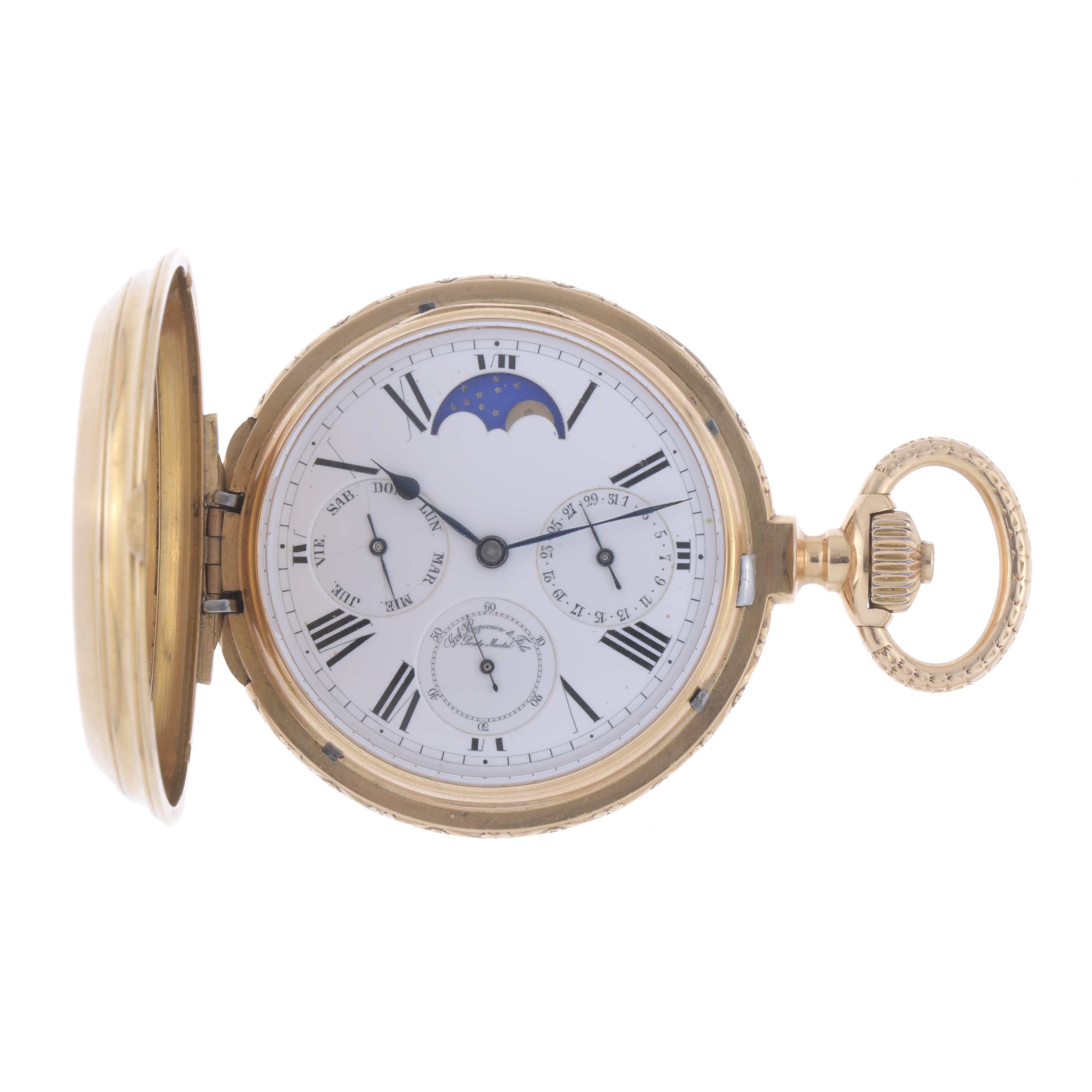 RELOJ DE BOLSILLO G.A. HUGUENIN & FILS, PONTS MARTEL.