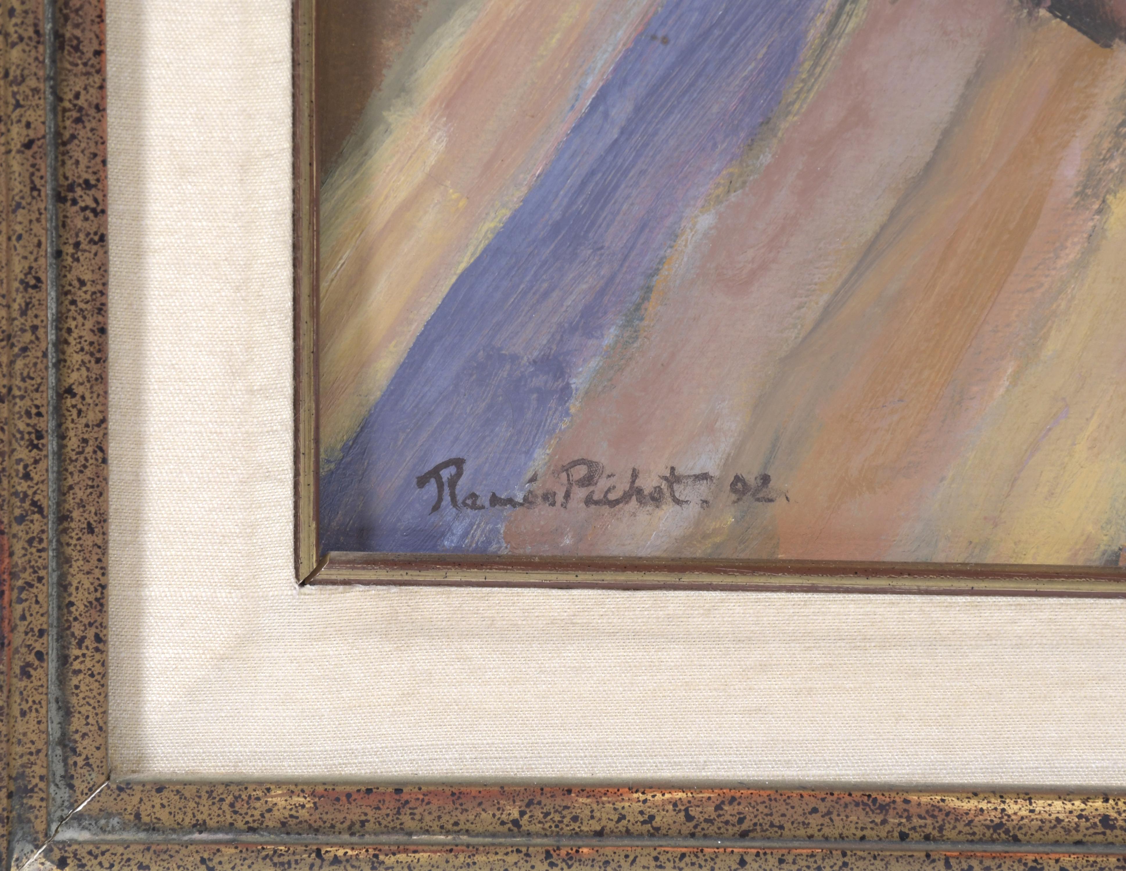 RAMÓN PICHOT SOLER (1924-1996). "Joven frente al tocador", 